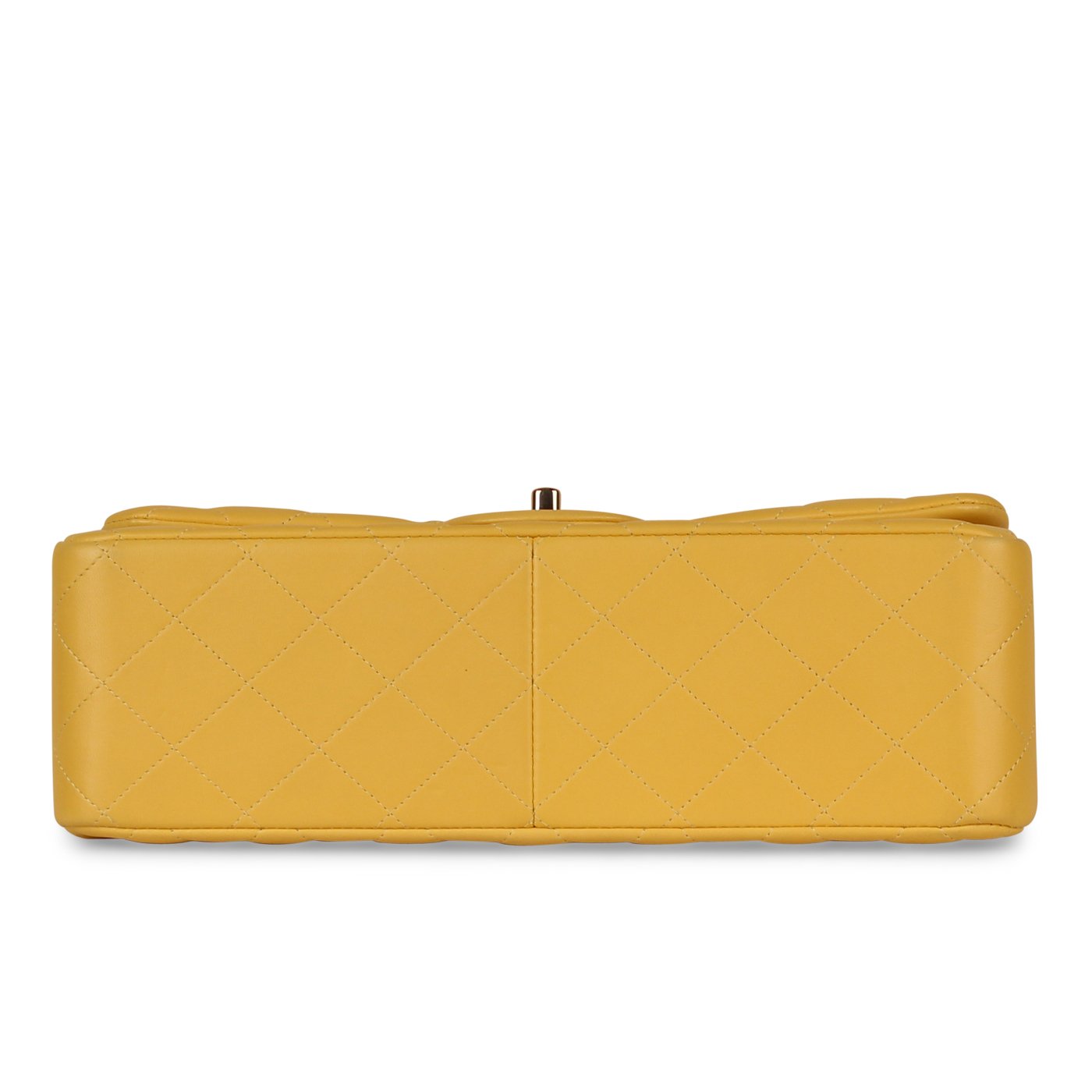 Chanel - Classic Flap Bag Jumbo - Yellow Lambskin Caviar GHW