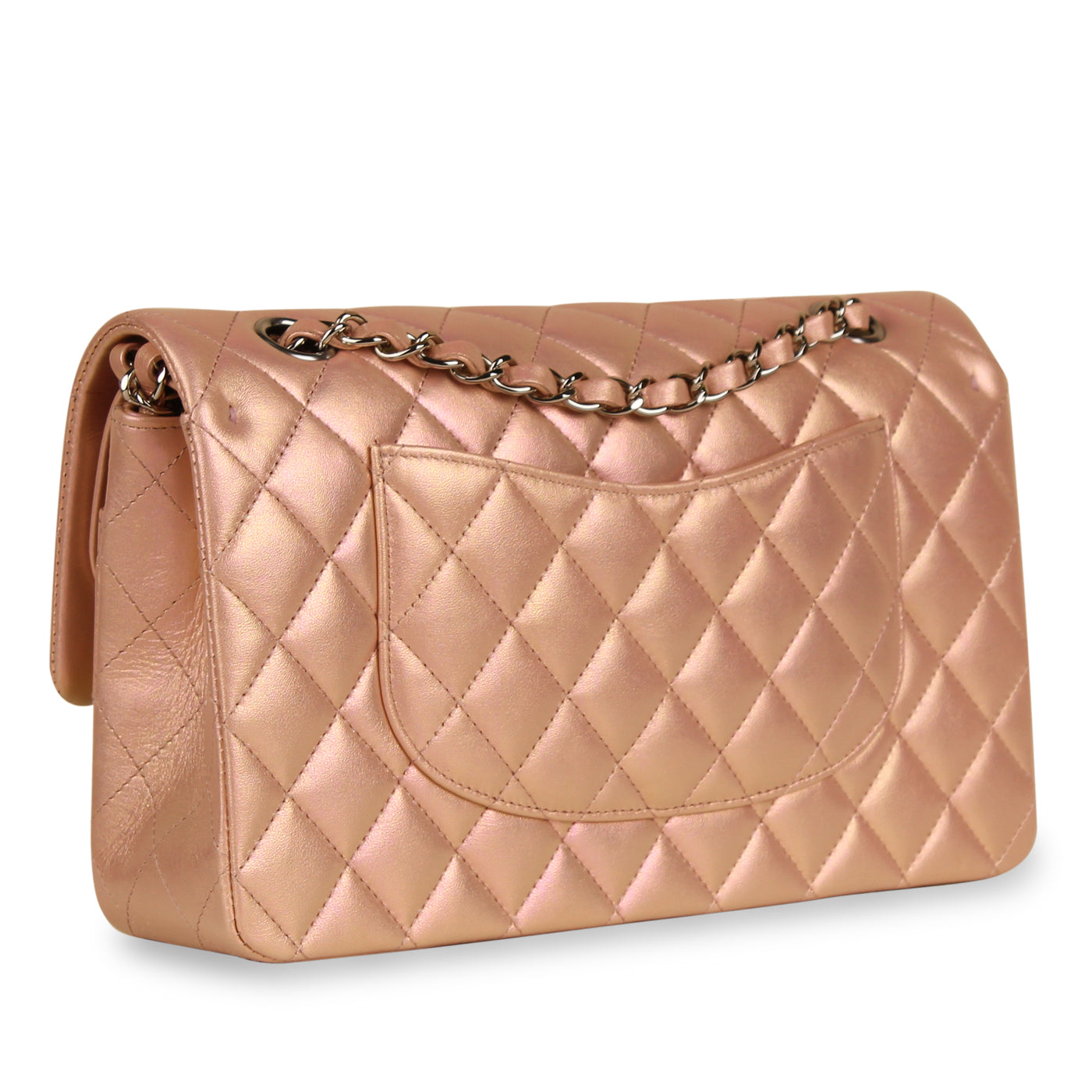 Chanel - Classic Flap Bag - Medium - Iridescent Pink - 2021 - Brand New
