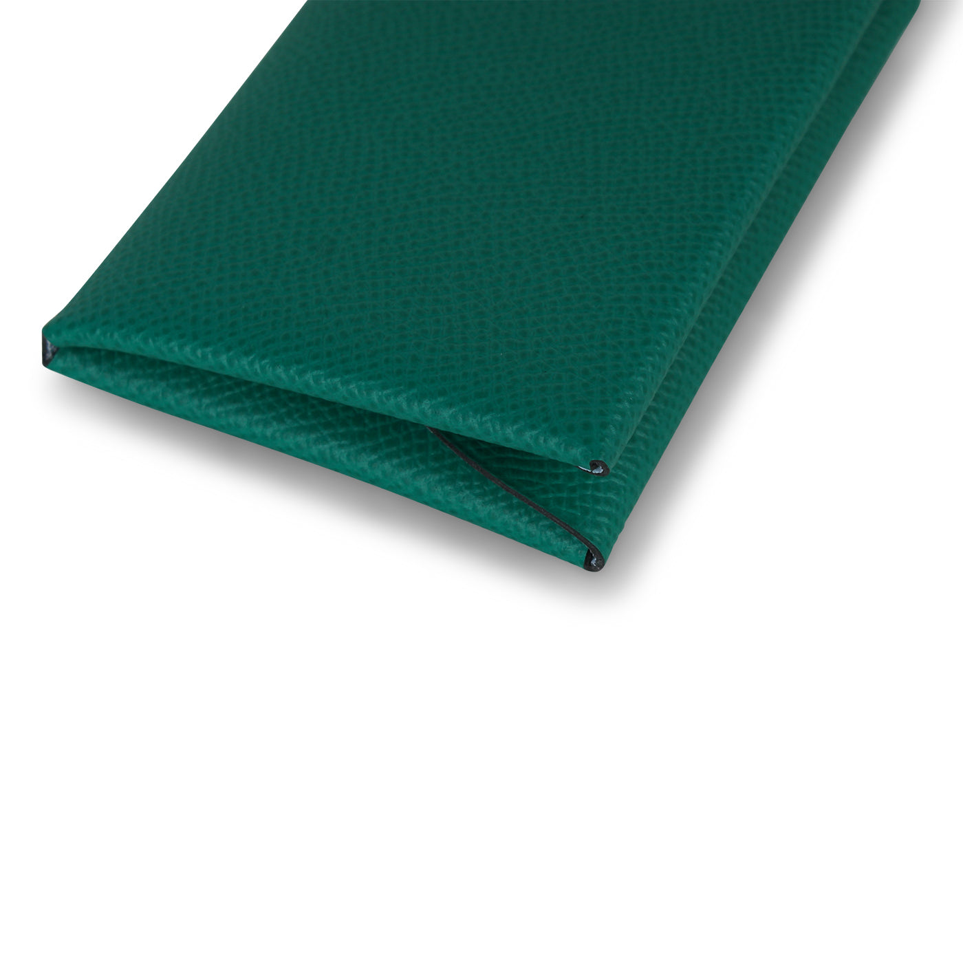 Replica Hermes Calvi Card Holder In Green Epsom Leather