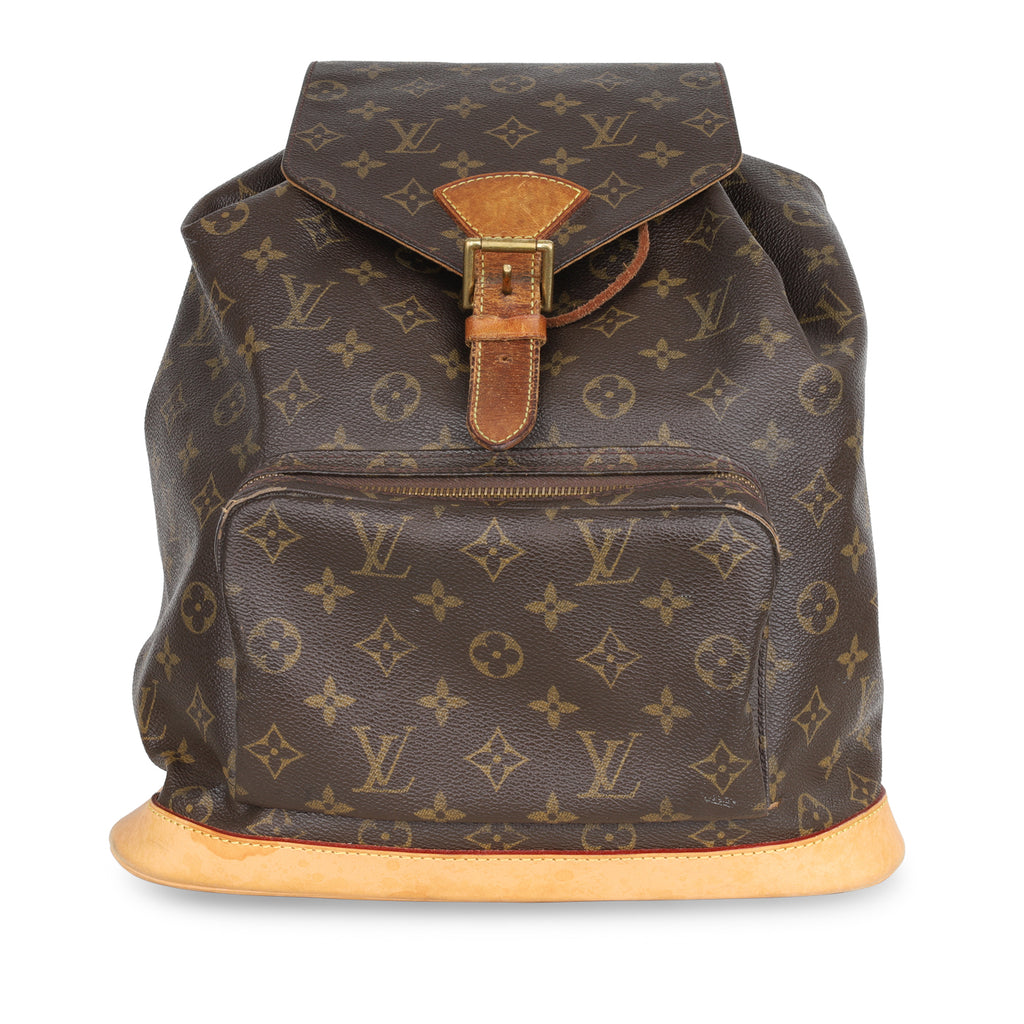 Louis Vuitton Backpack Montsouris Bag Monogram France MM Vintage Authentic  Handb