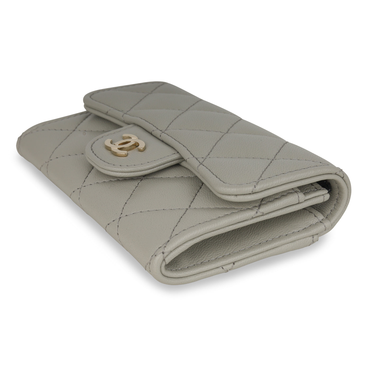 Chanel Card Holder Grey 20C