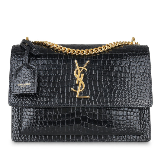 Sunset Bag - Croc Embossed