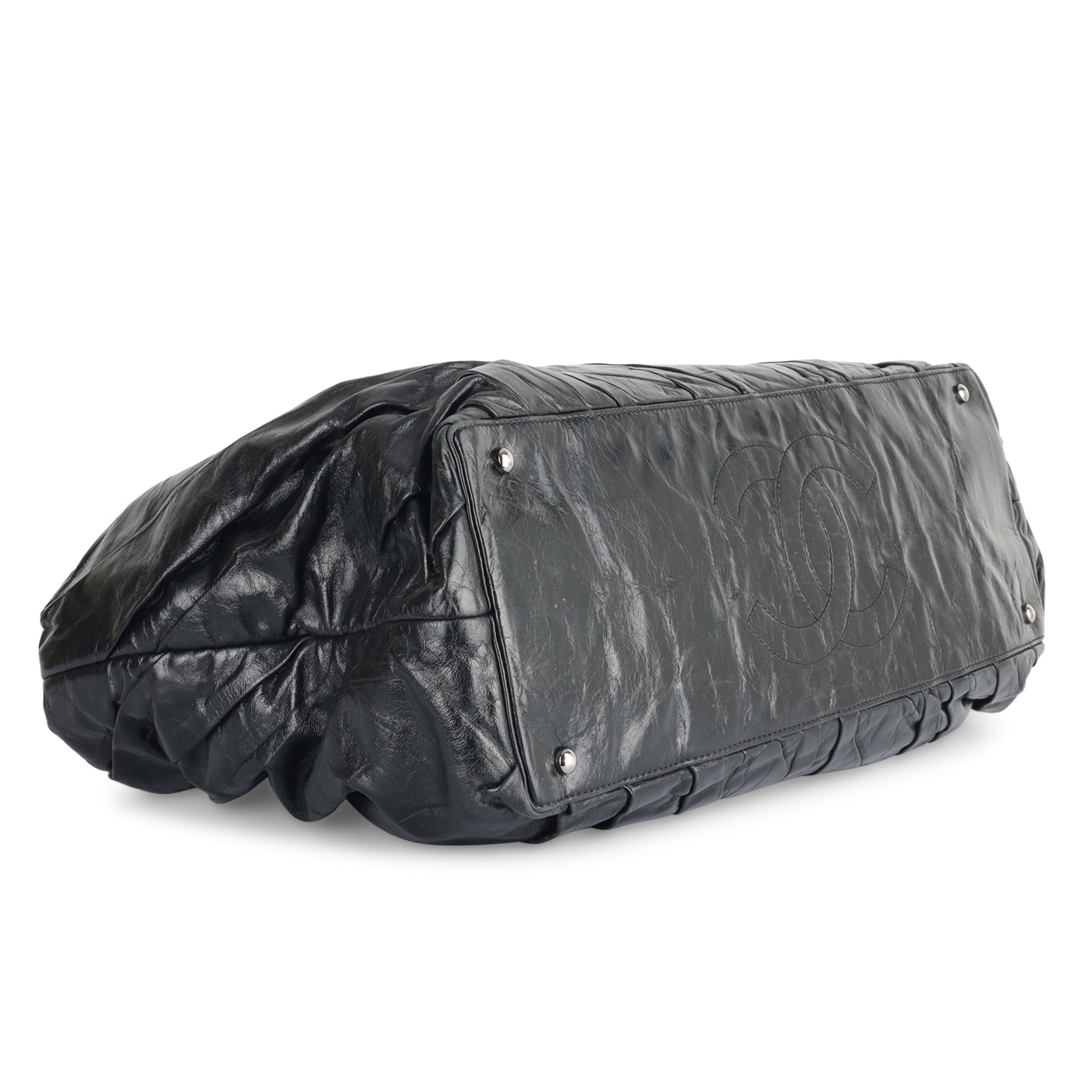PRADA Tote Nappa Gaufre Black Leather Cross Body Bag Retail $3000