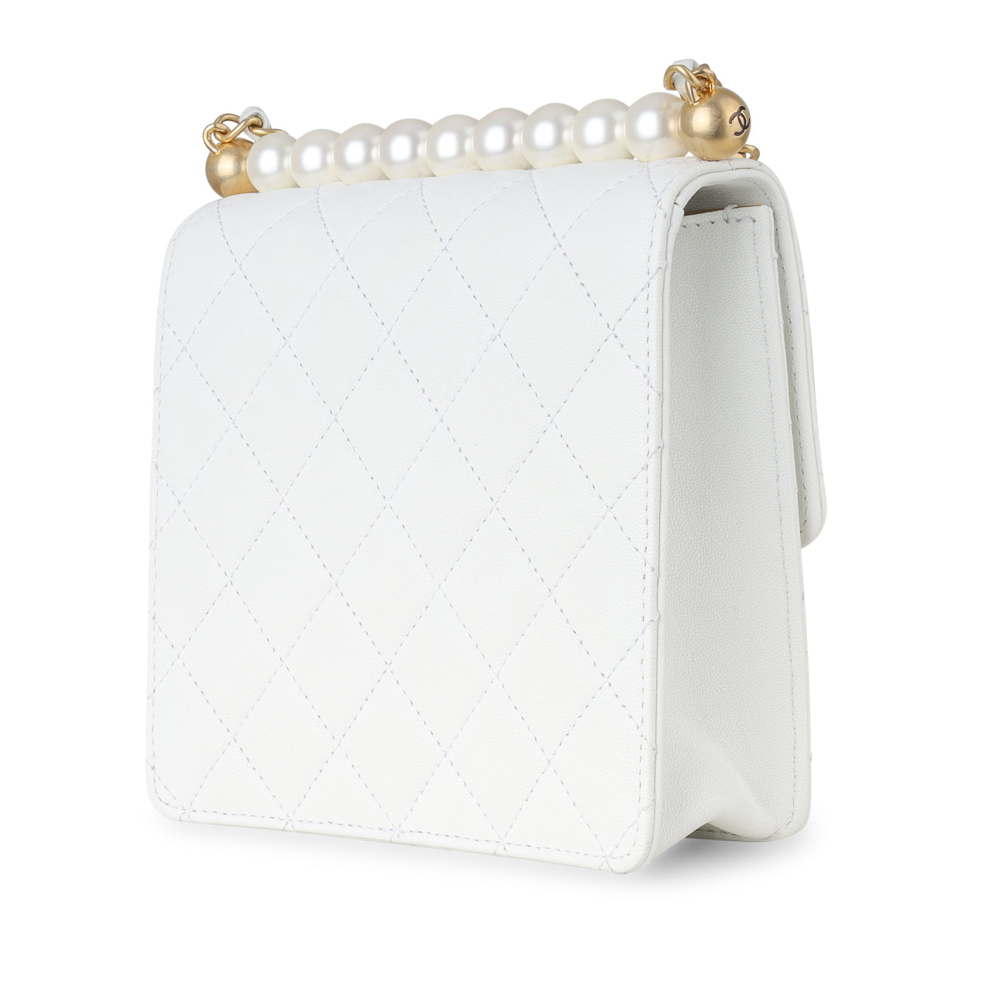 Vertical Pearl Flap Bag