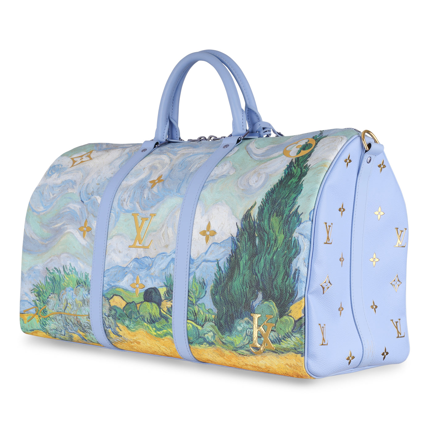 Shop authentic Louis Vuitton Jeff Koons Mona Lisa Keepall 50 at revogue for  just USD 3,900.00