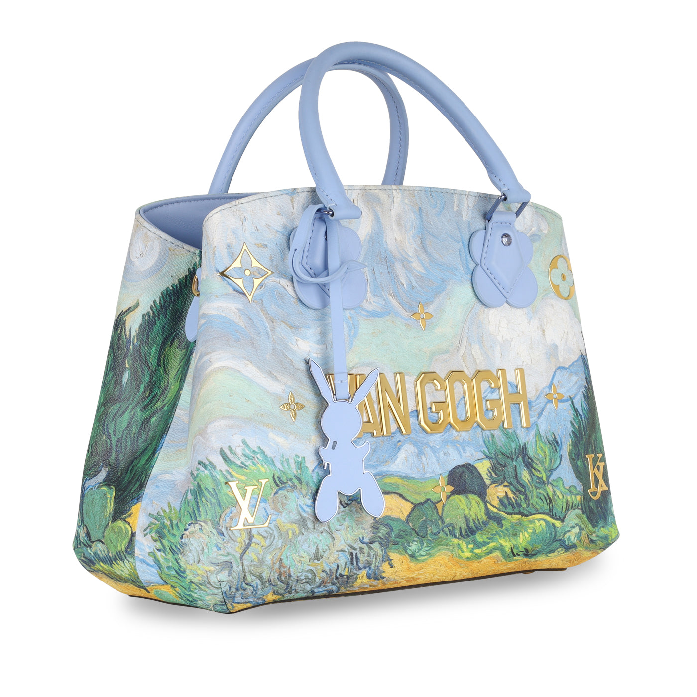 Louis Vuitton x Jeff Koons Montaigne Vincent Van Gogh Masters MM Lavender  Multicolor in Coated Canvas with Brass - US