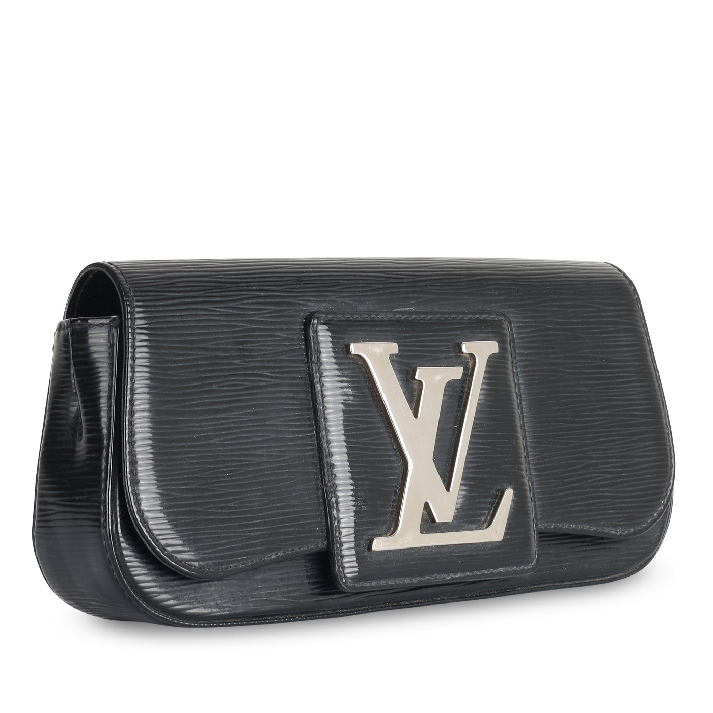 Louis Vuitton - Black Epi Electric Leather Sobe Clutch Bag