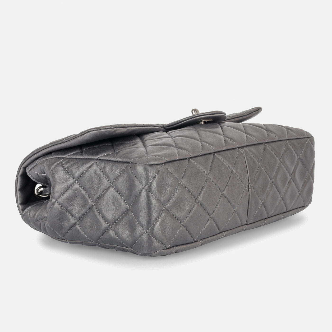 Jumbo Seasonal Flap Bag - Grey