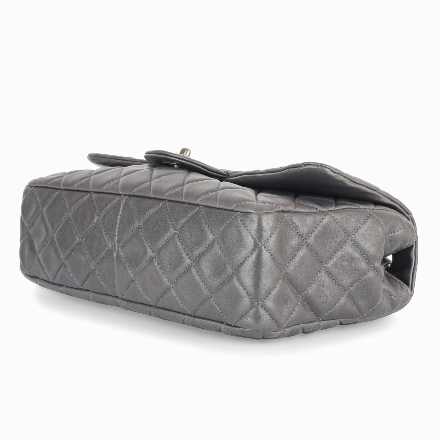 Jumbo Seasonal Flap Bag - Grey