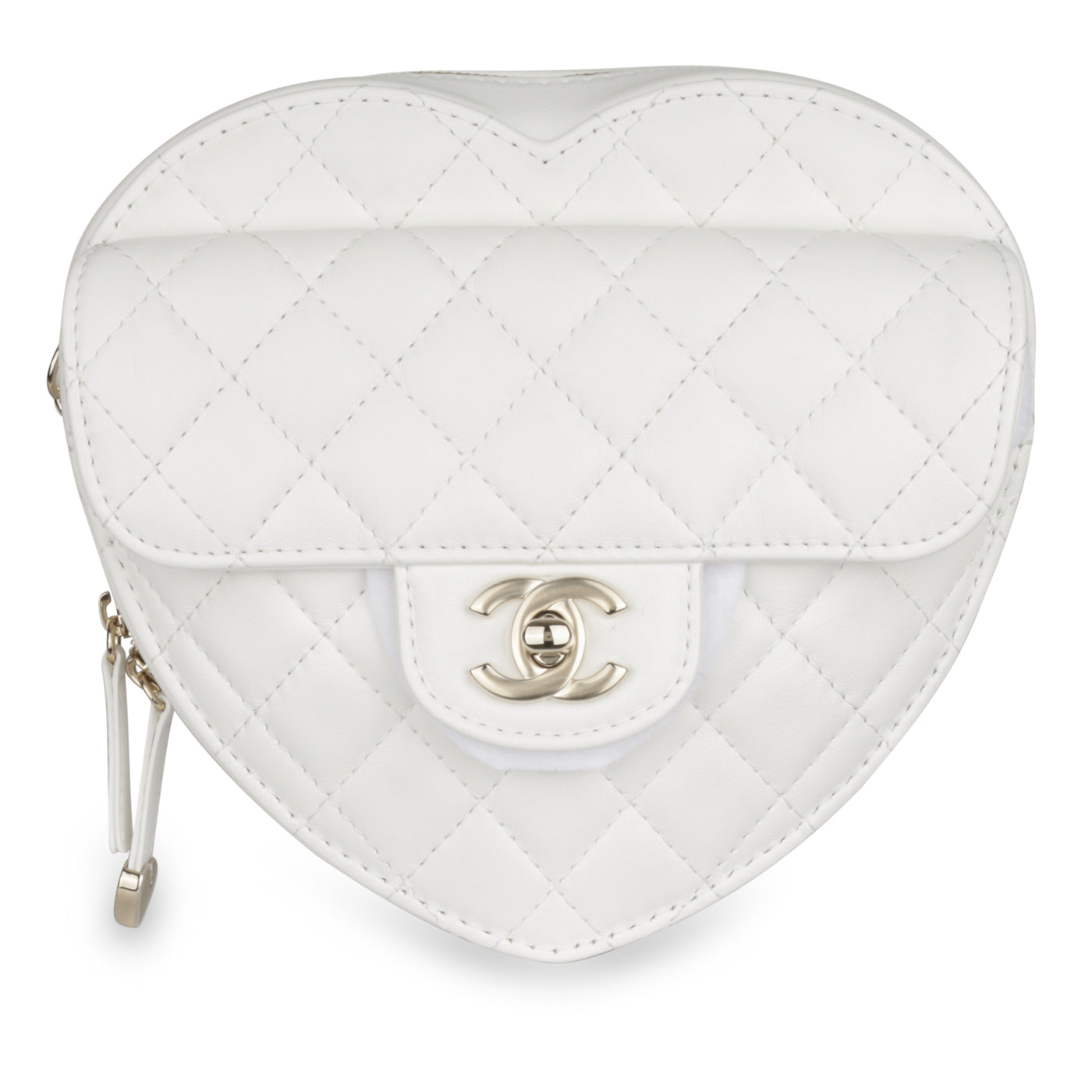 Large Heart Bag - White