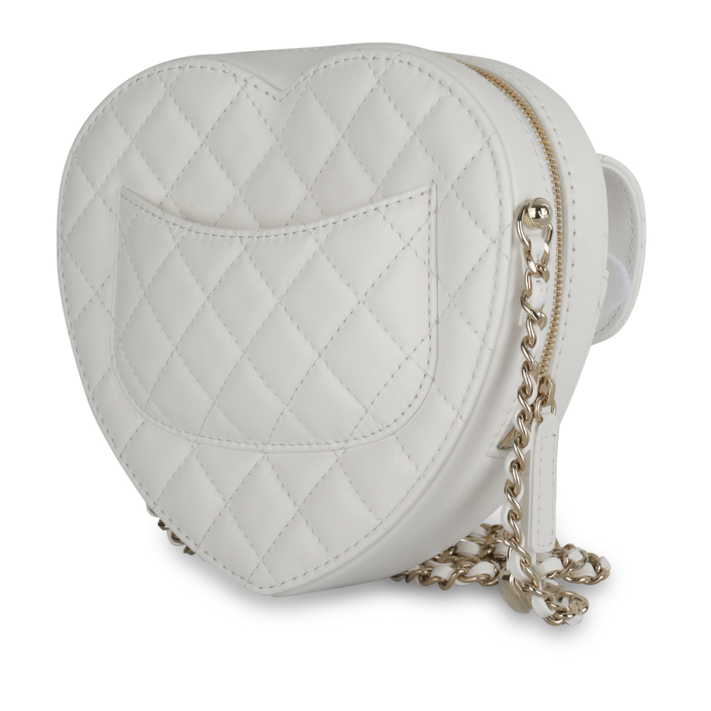 Large Heart Bag - White