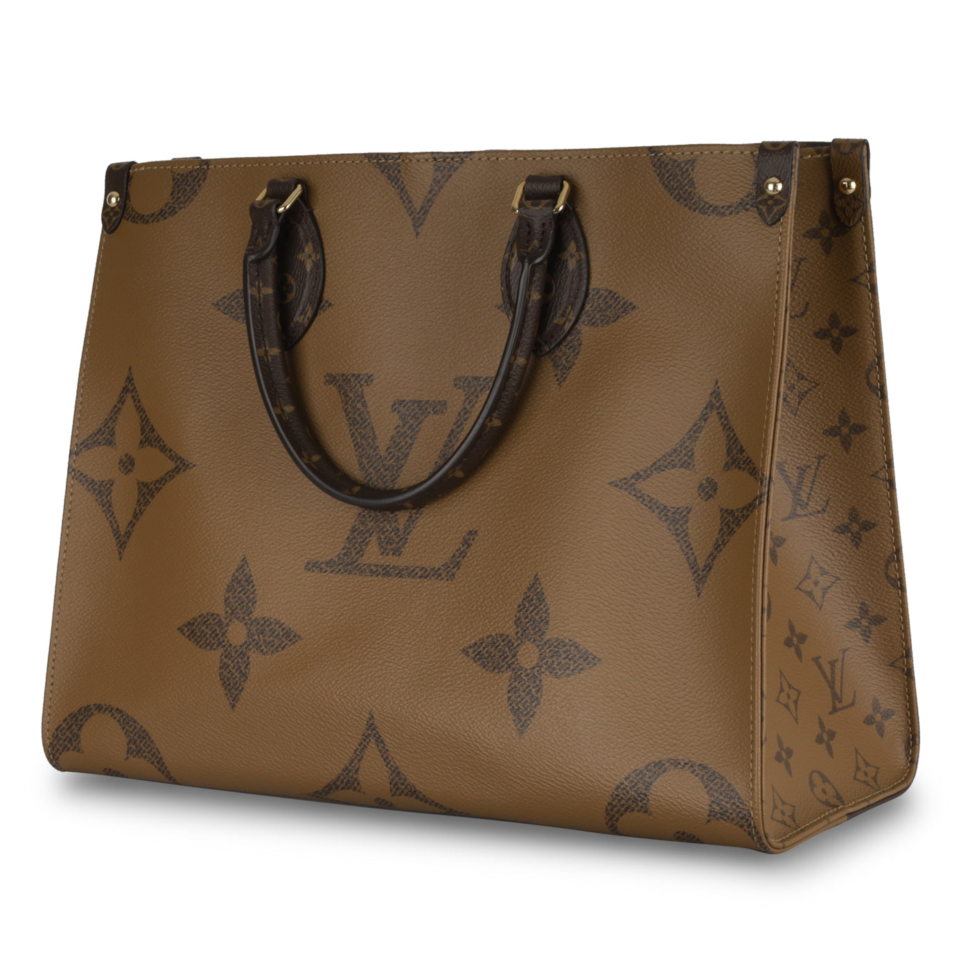 Louis Vuitton 2021-2022 Pre-owned Monogram Giant Reverse Onthego mm Handbag - Brown