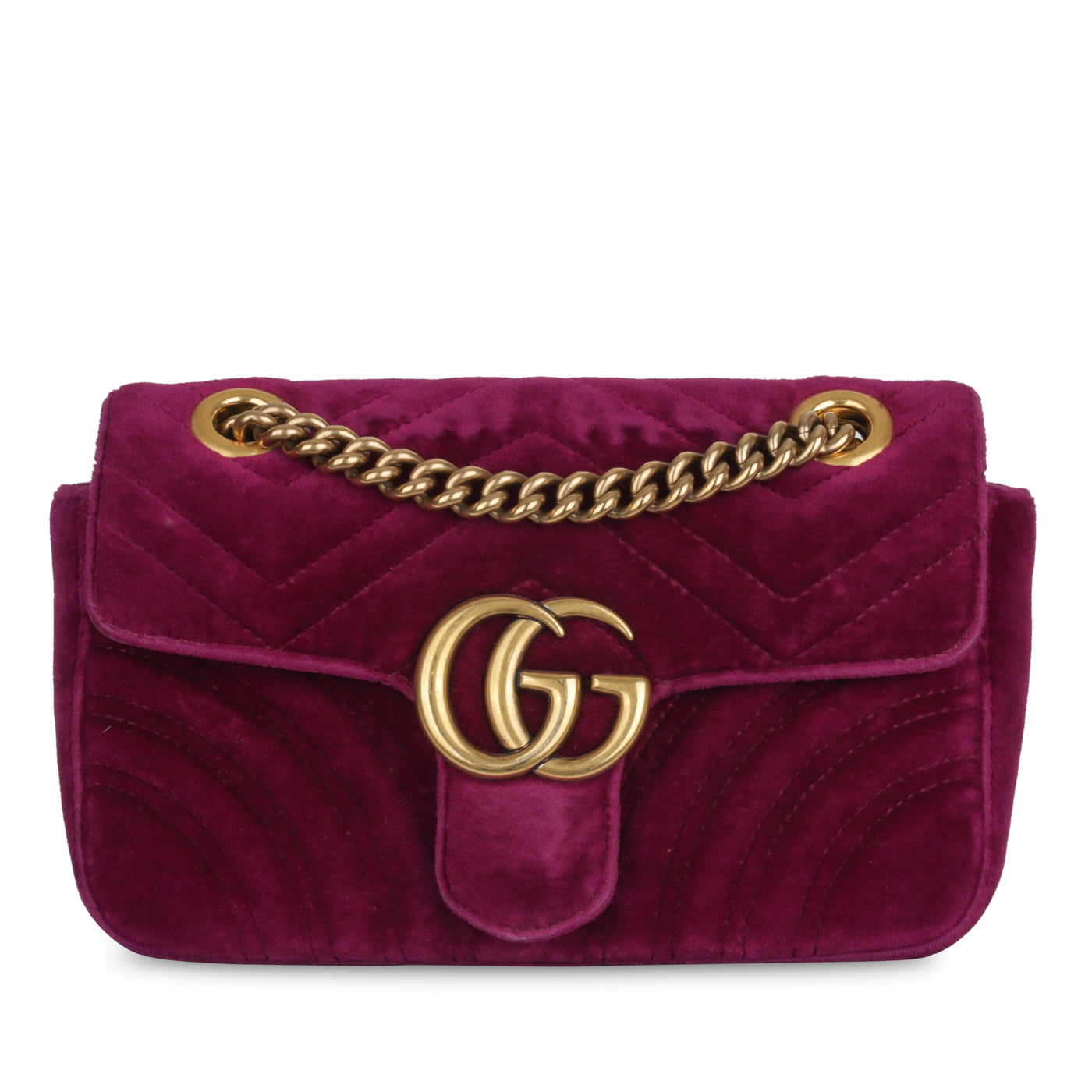 Mini Marmont Flap Bag - Velvet