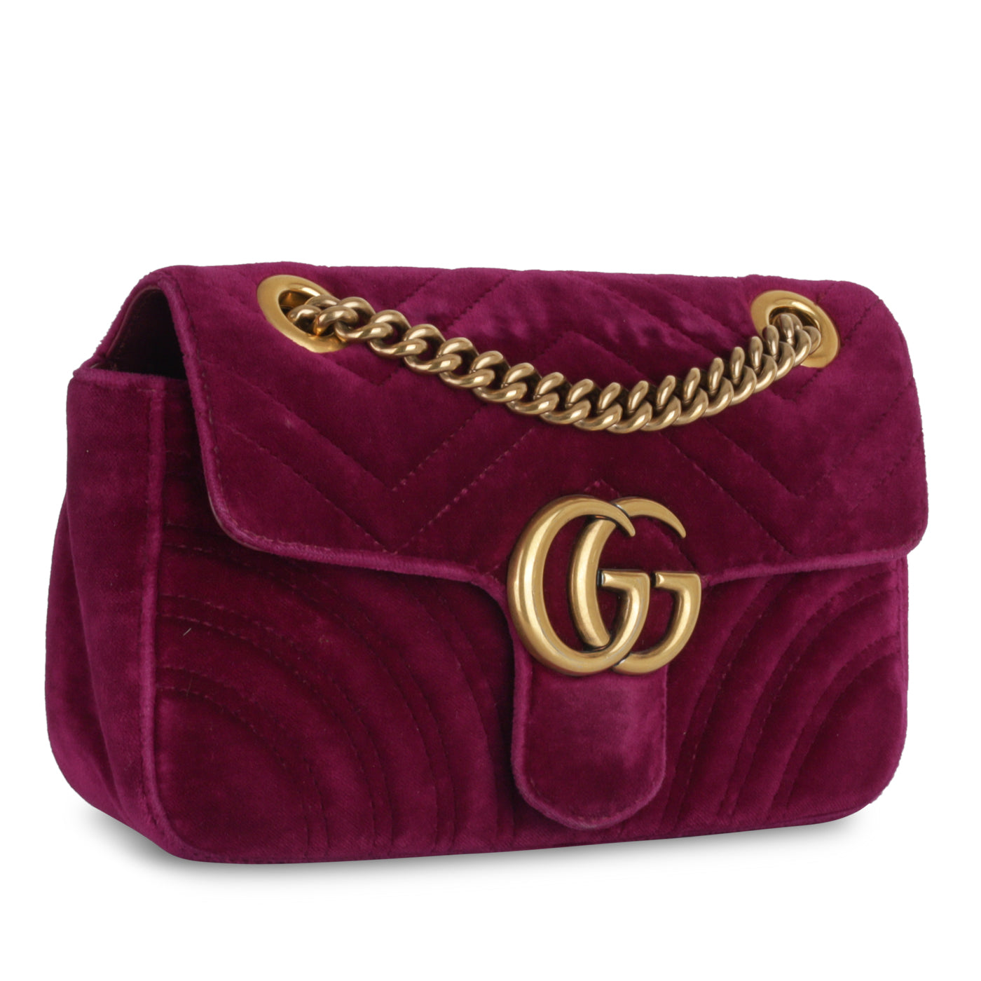 Mini Marmont Flap Bag - Velvet