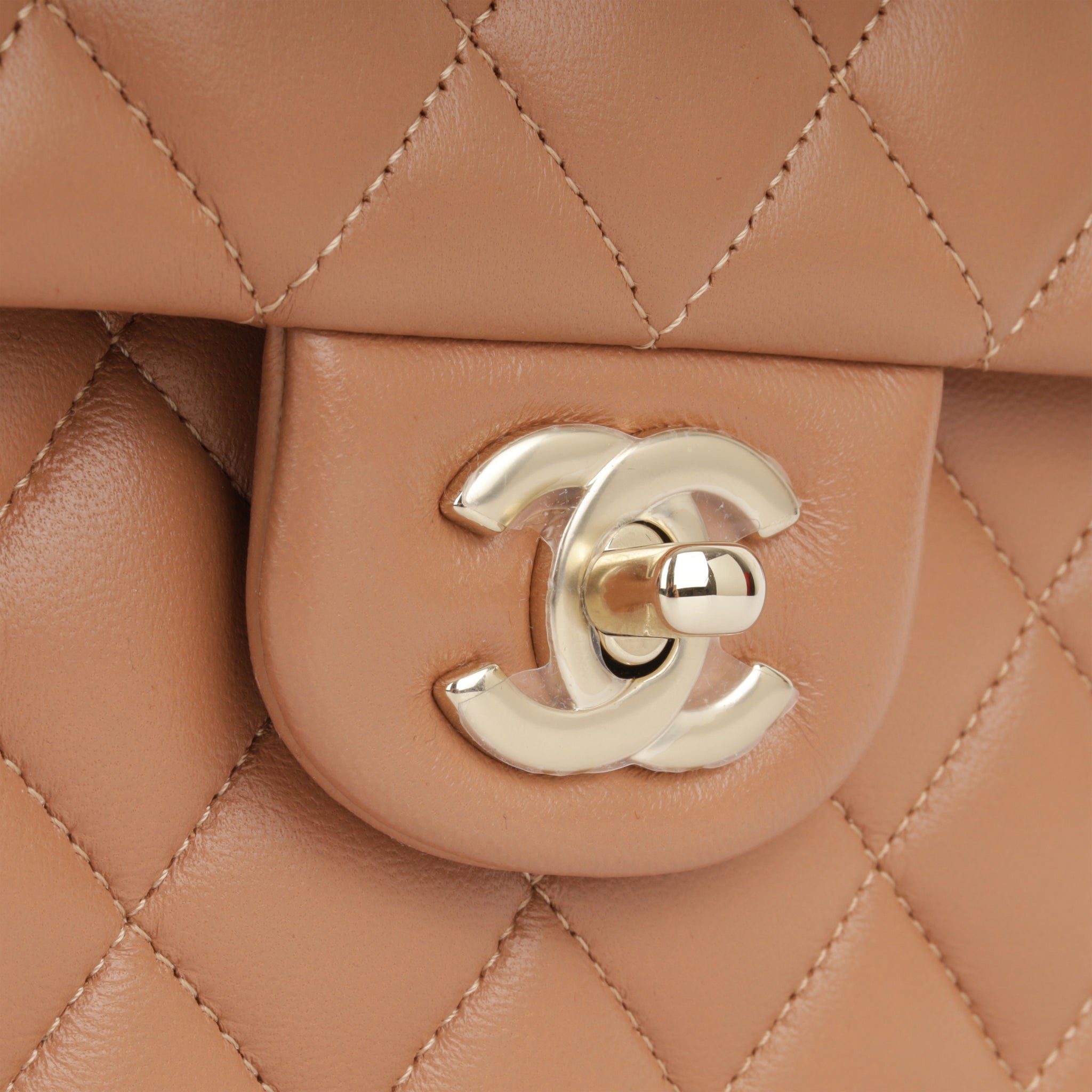Chanel Caramel Quilted Leather Flap Bag Chanel
