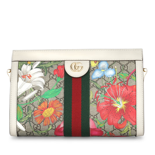 Floral Ophidia Square Shoulder Bag