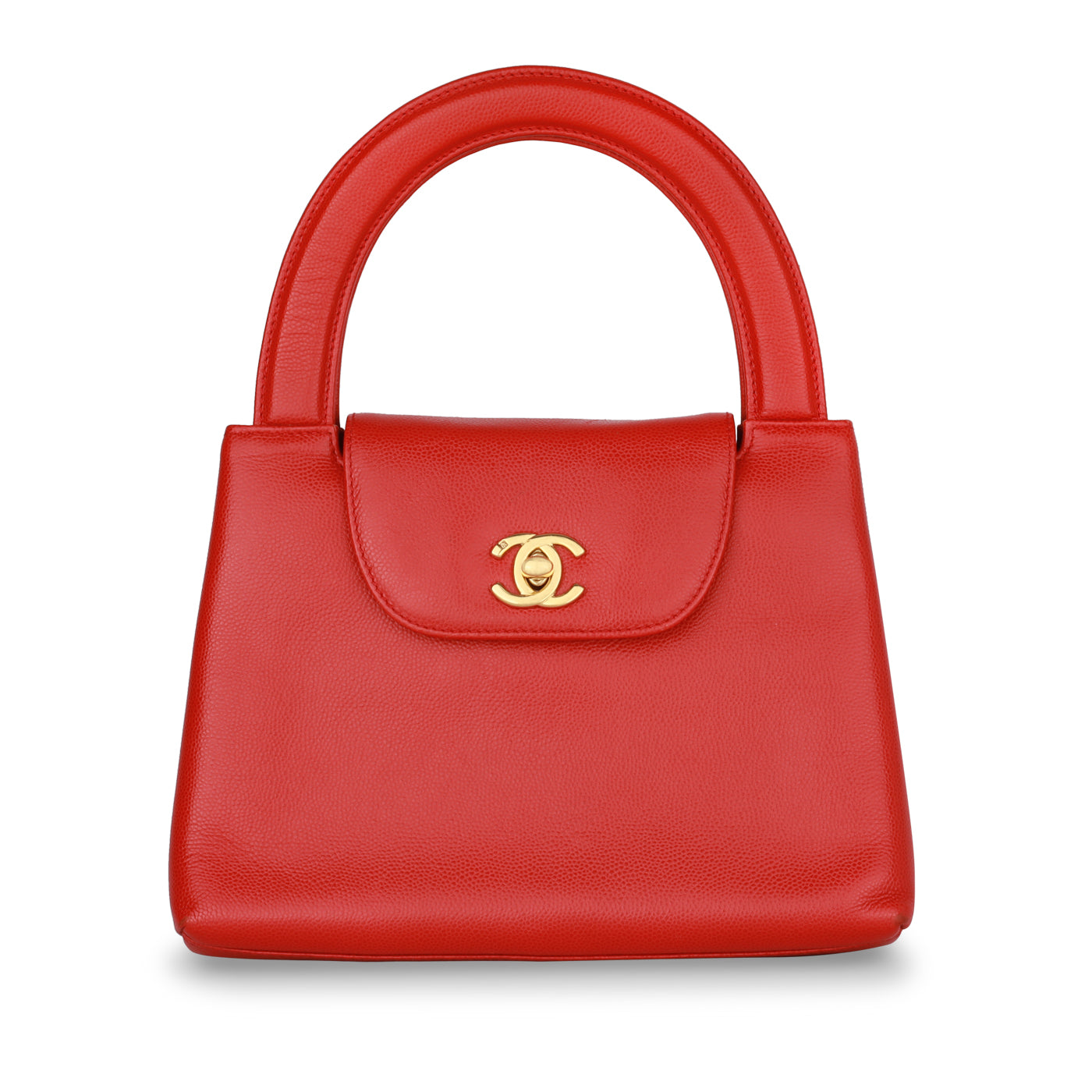 Chanel - Vintage Mini Kelly Top Handle - Red Caviar - Ghw - Pre Loved |  Bagista