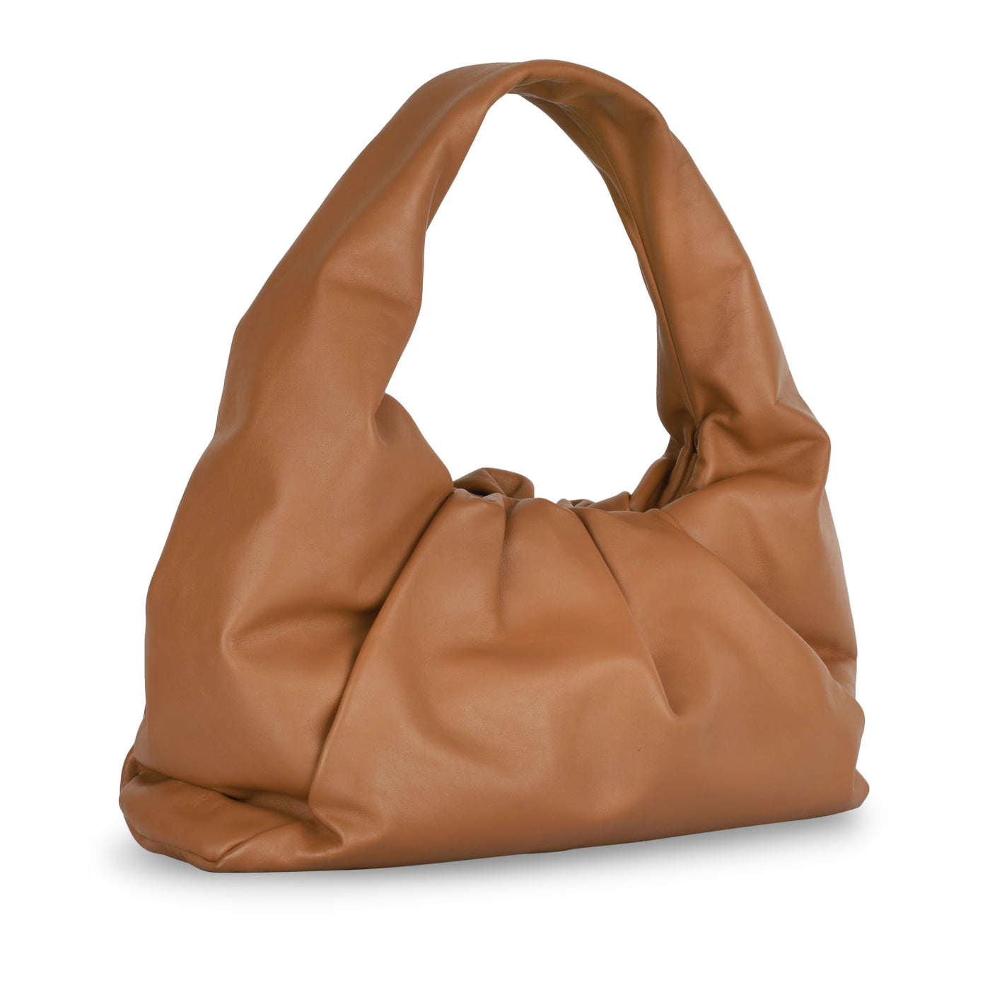 Bottega Veneta - The Pouch Shoulder Bag - Camel - Pre Loved – Bagista