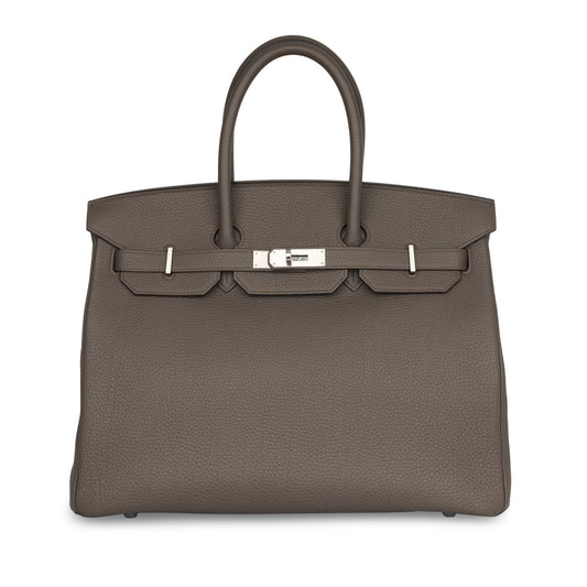 Birkin 35 - Gris Etain