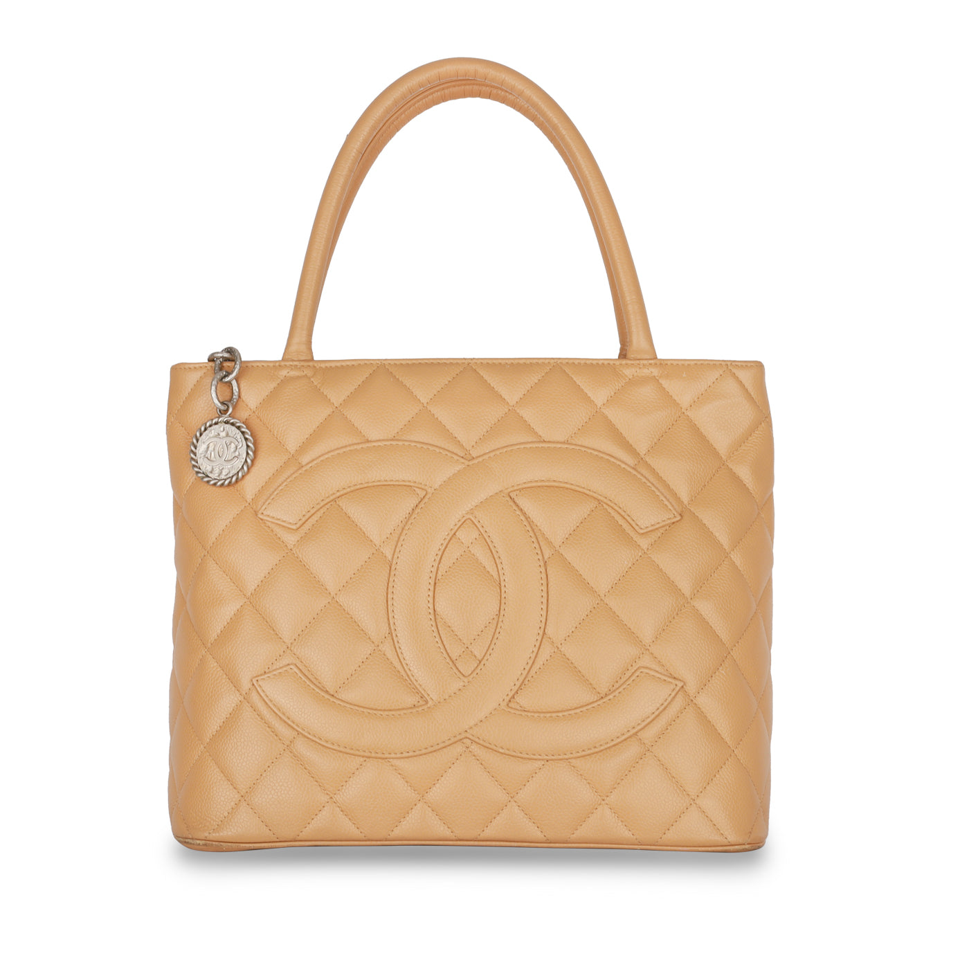 Medallion Tote - Beige