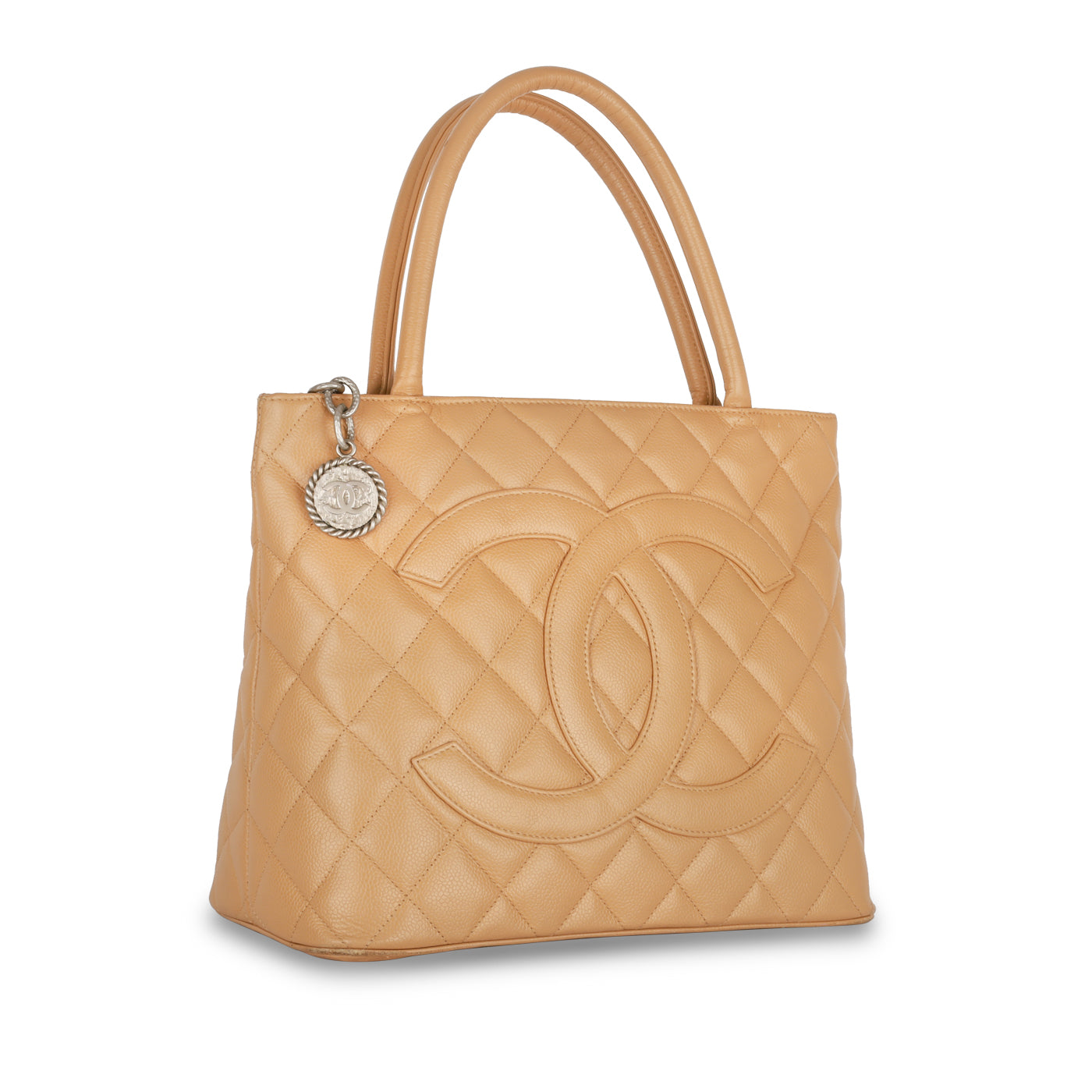 Medallion Tote - Beige