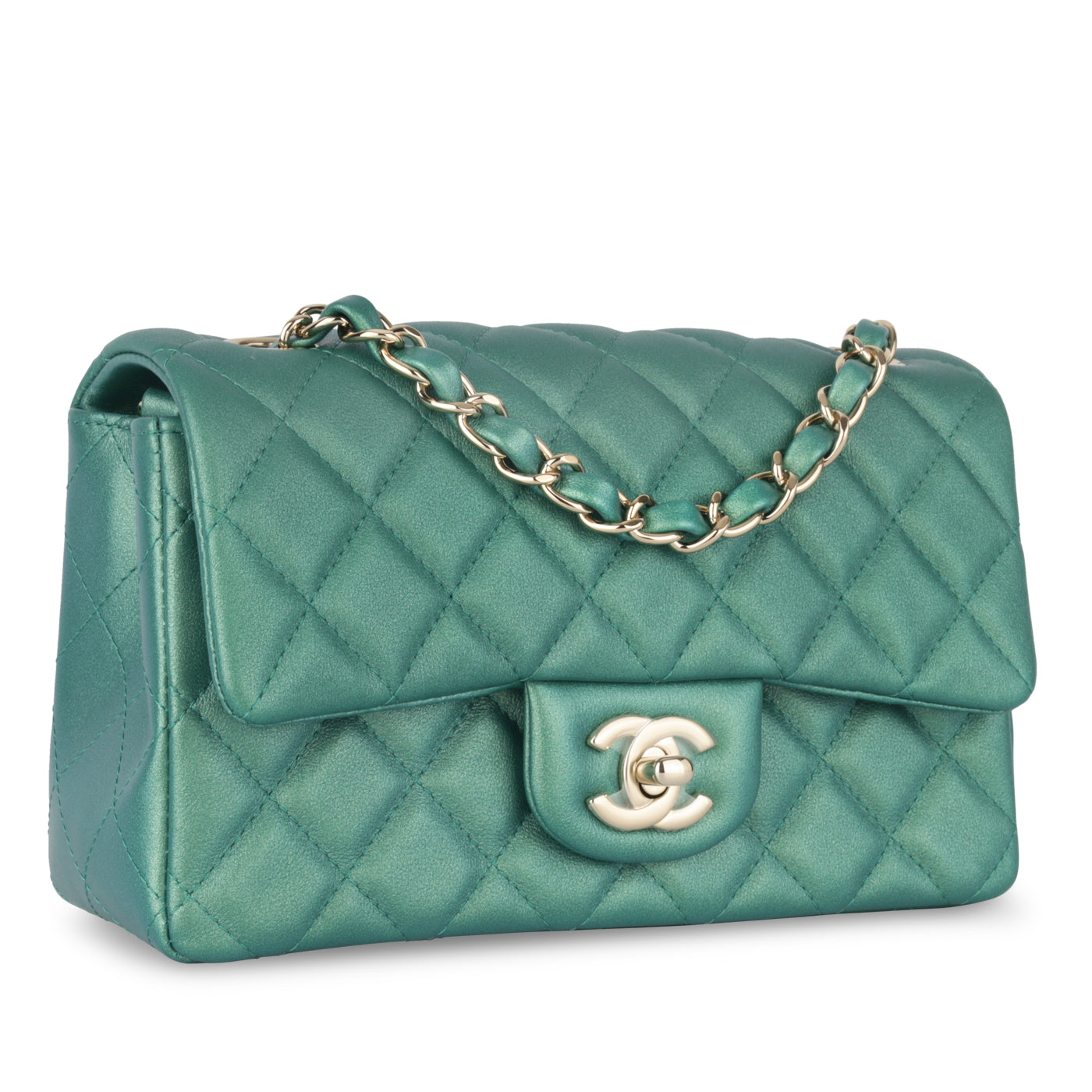 Green clearance chanel purse