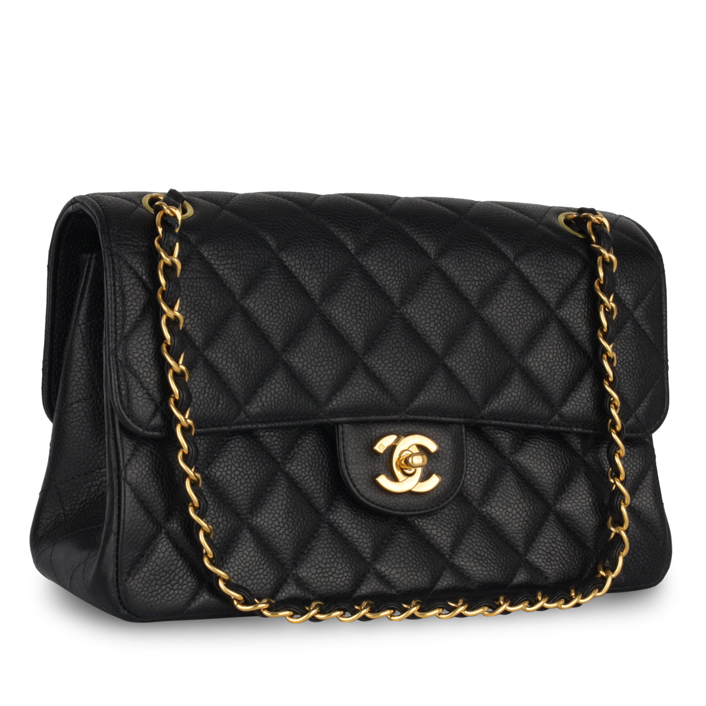 Chanel - Double Sided Classic Flap Bag - Black Caviar GHW - Pre