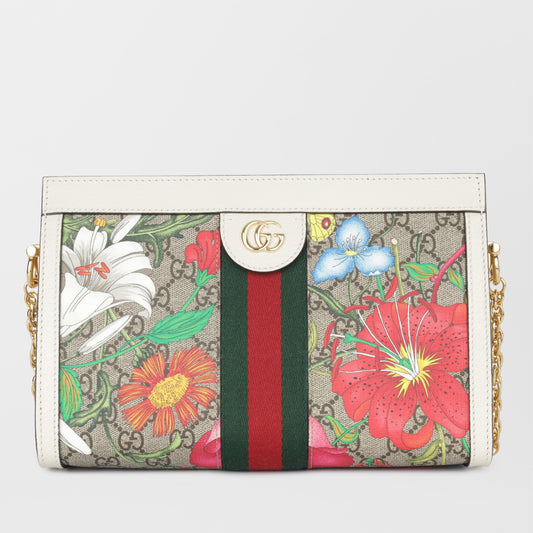 Floral Ophidia Shoulder Bag