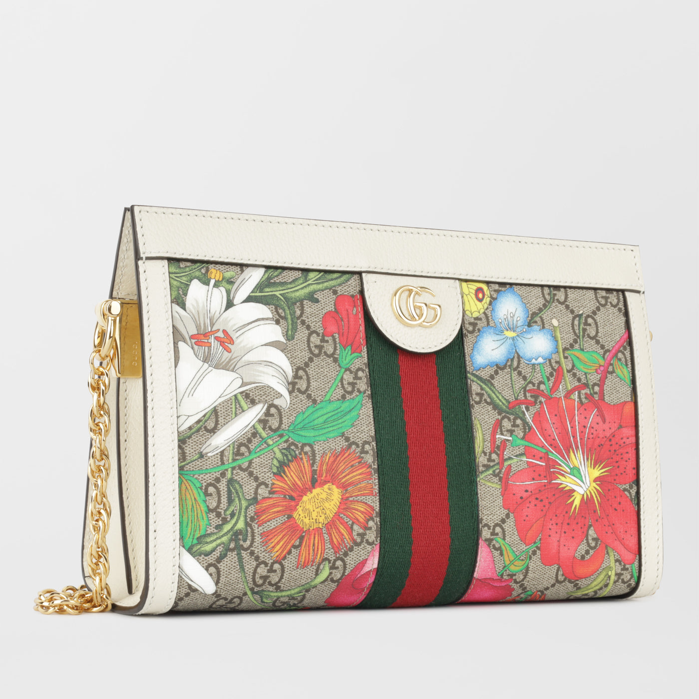 Gucci white deals floral bag