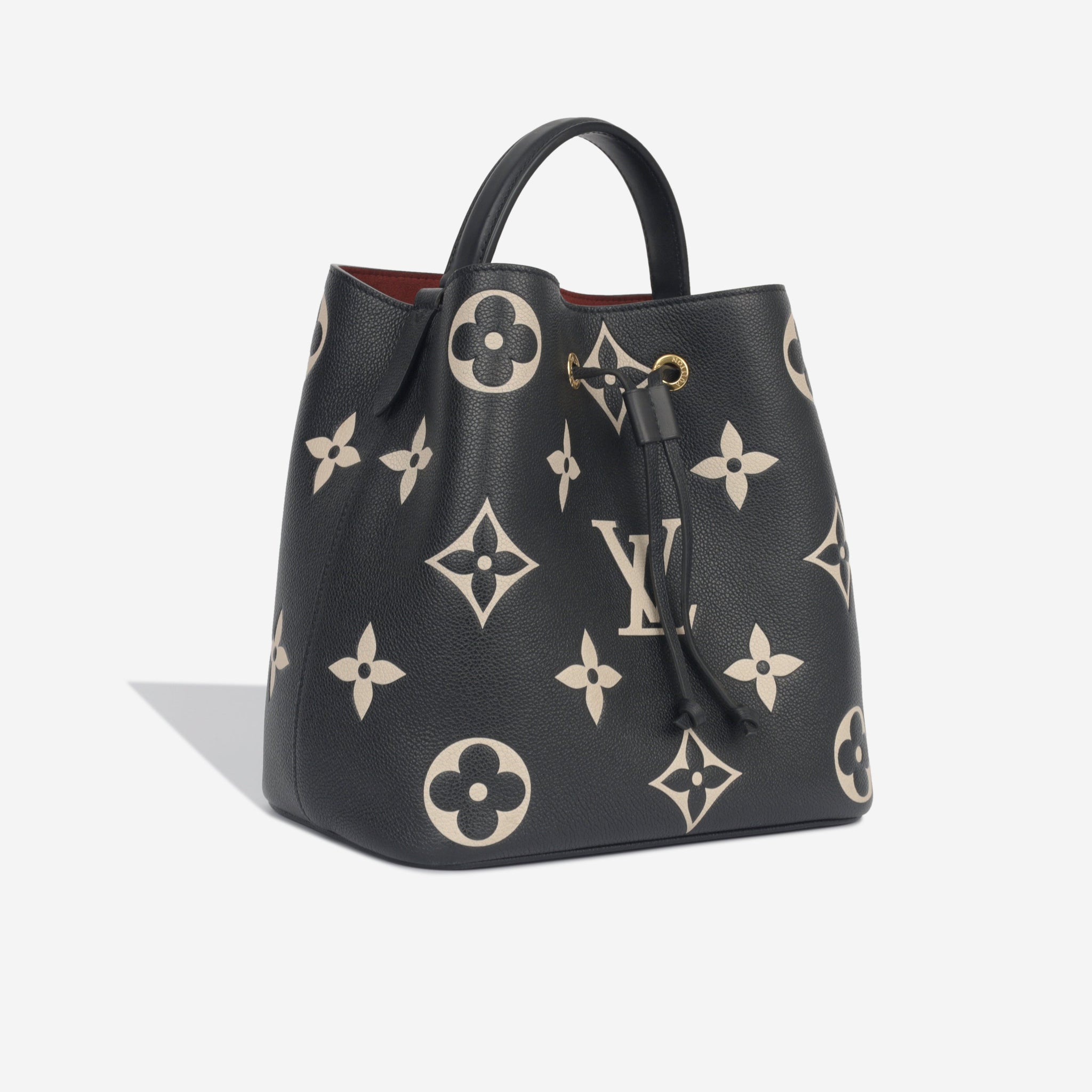 Louis Vuitton, Bags, Louis Vuitton Purse Empreinte Monogram Giant Neonoe  Mm Black Beige