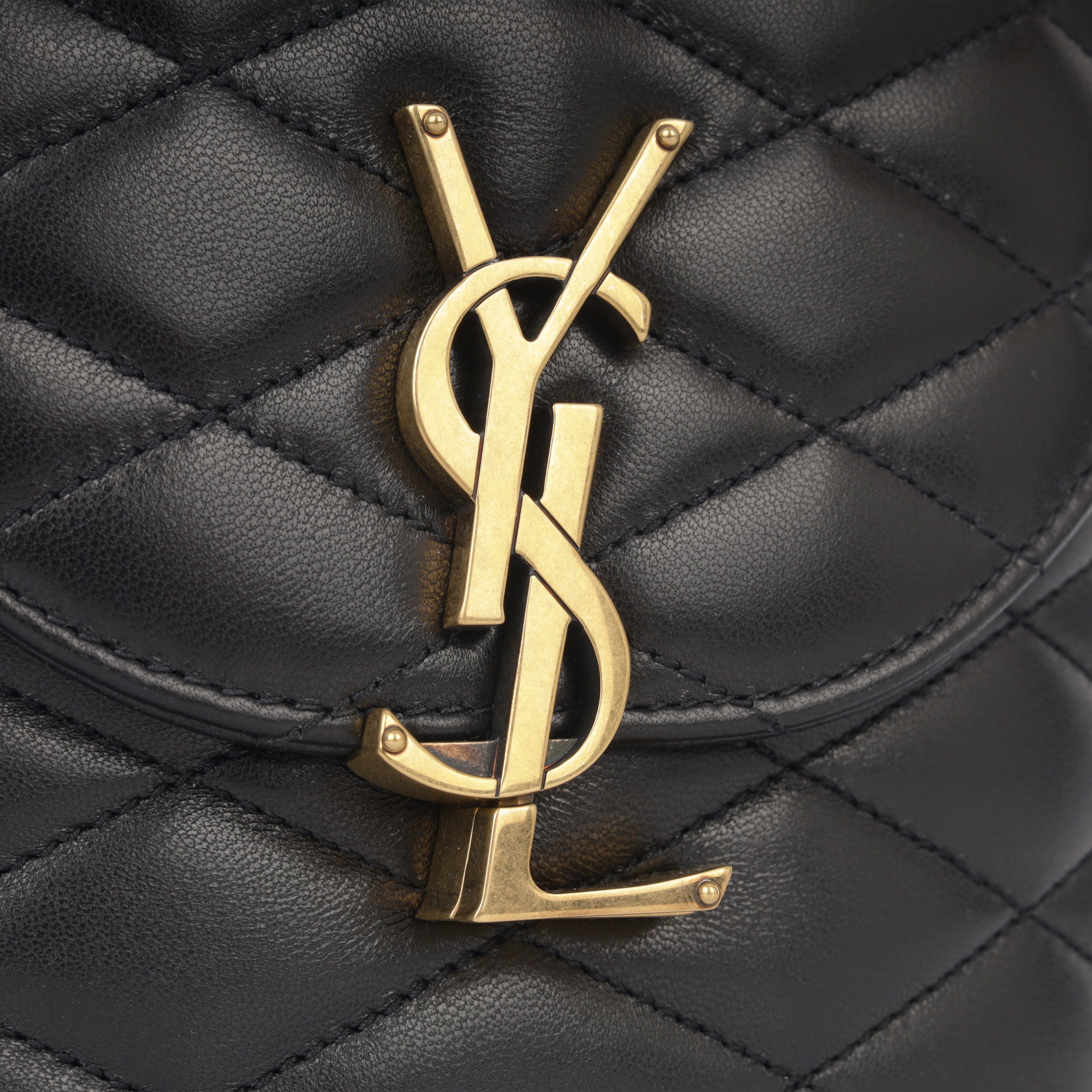 Saint Laurent - June Crossbody Bag - Black Leather - GHW - Pre