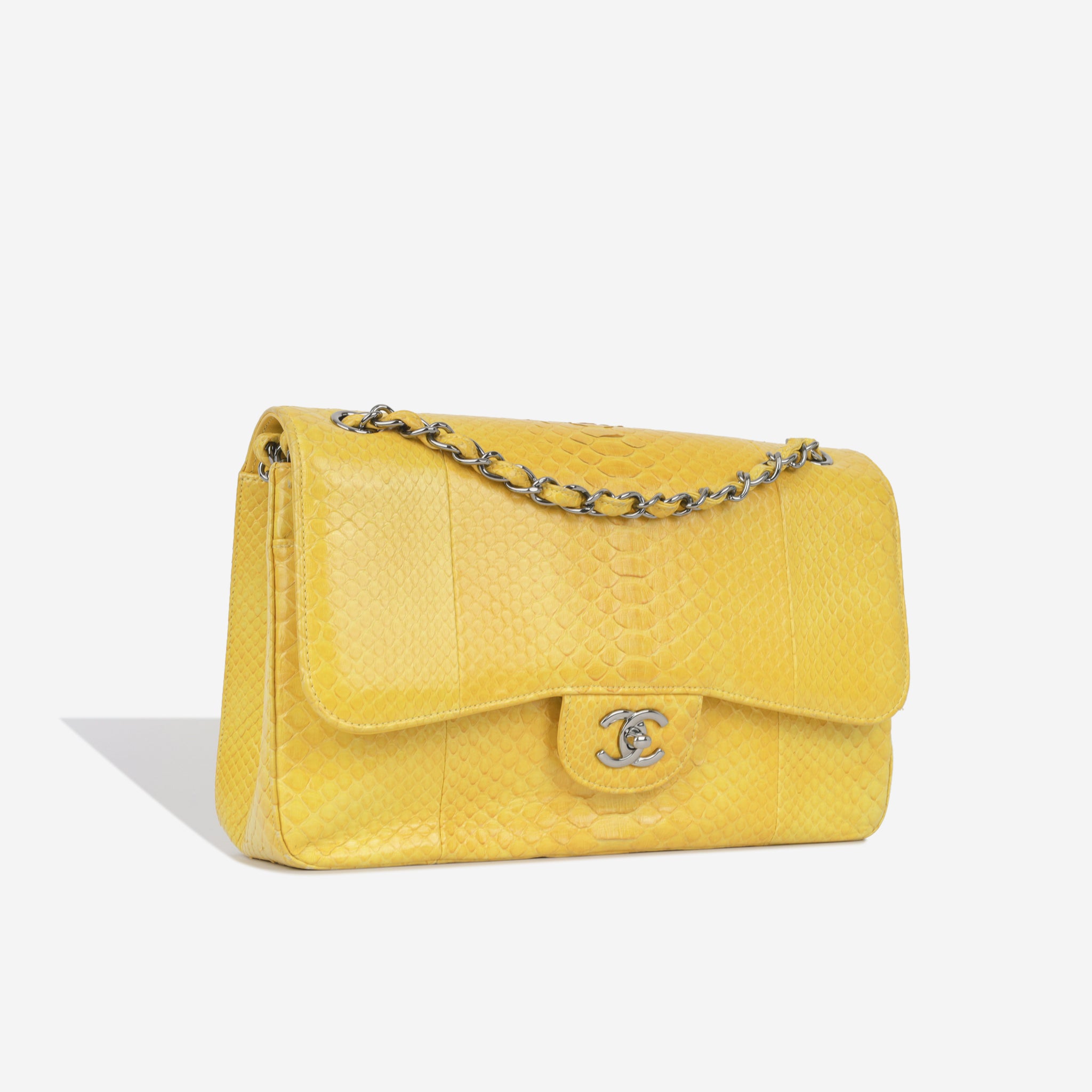 Chanel Classic Flap Bag Jumbo in Canary Yellow ○ Labellov ○ Buy