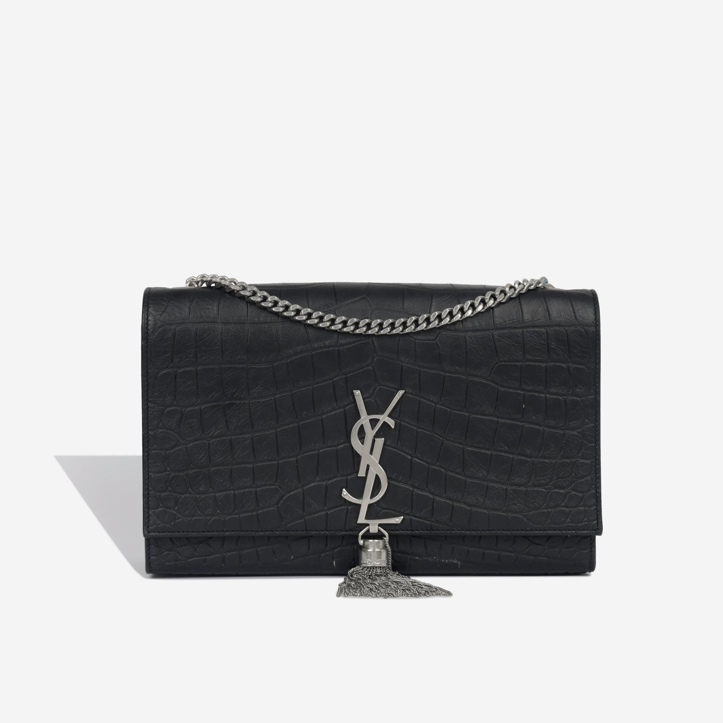 Kate Tassel Bag - Croc Embossed