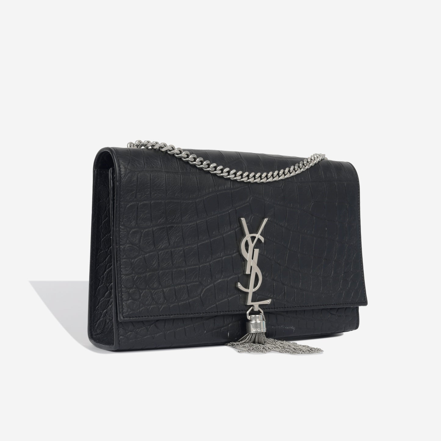 Kate Tassel Bag - Croc Embossed