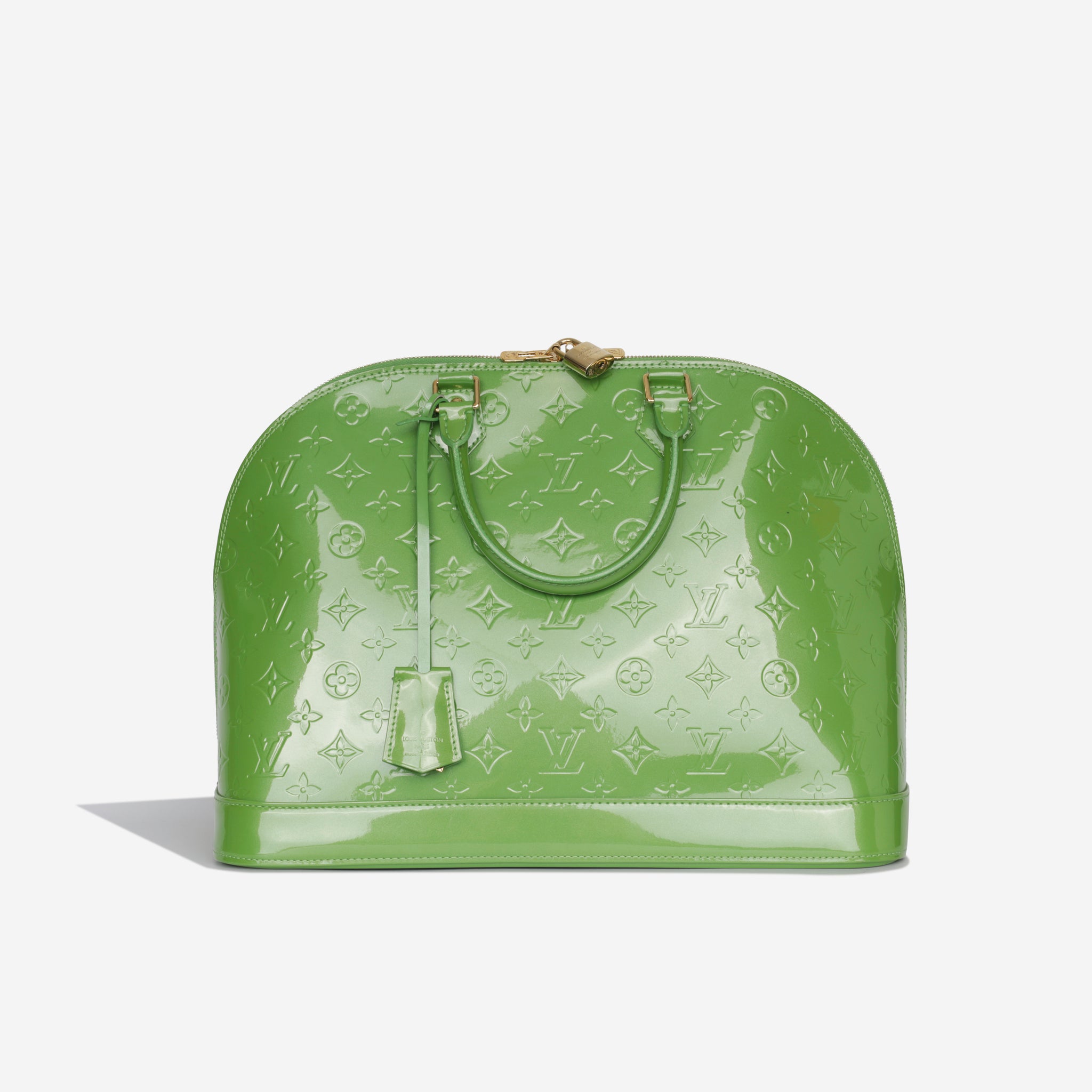 Louis Vuitton Green Monogram Vernis Leather Alma Bb