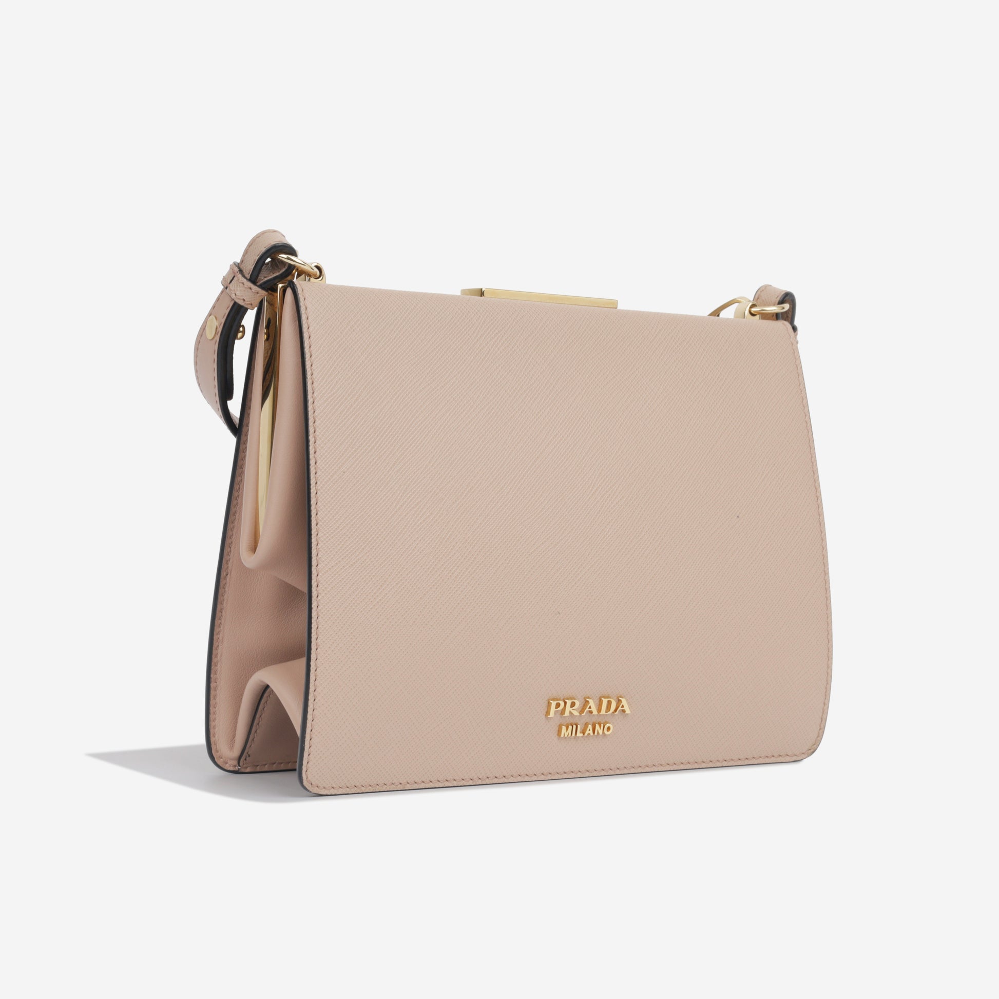 Prada Tiger Shoulder Bag Pink Saffiano GHW Pre Loved – Bagista