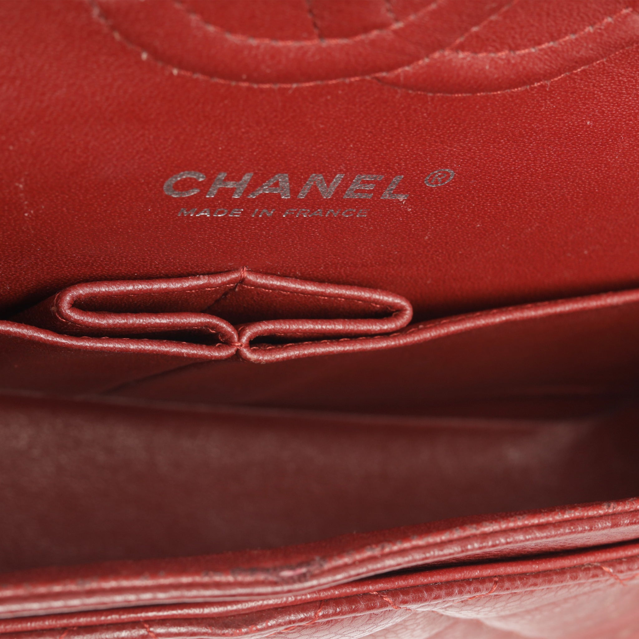 Chanel - Classic Flap Bag - Medium - Burgundy Caviar - SHW