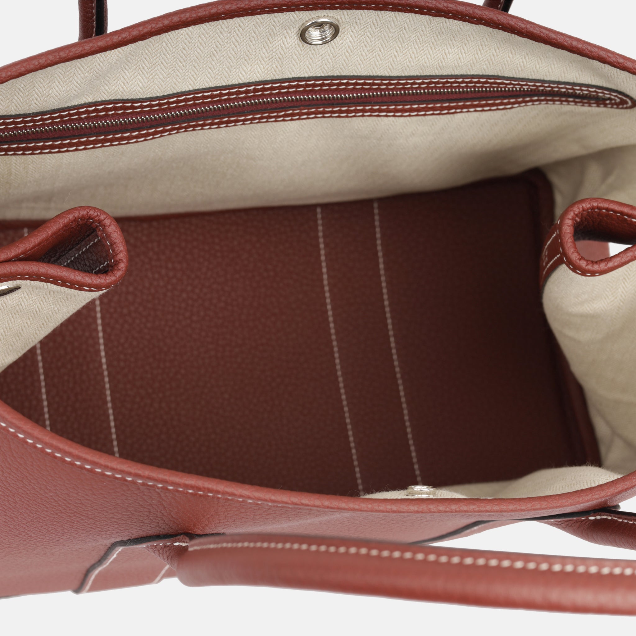 Hermès - Garden Party 36 - Rouge H Negonda Leather - PHW - Brand New