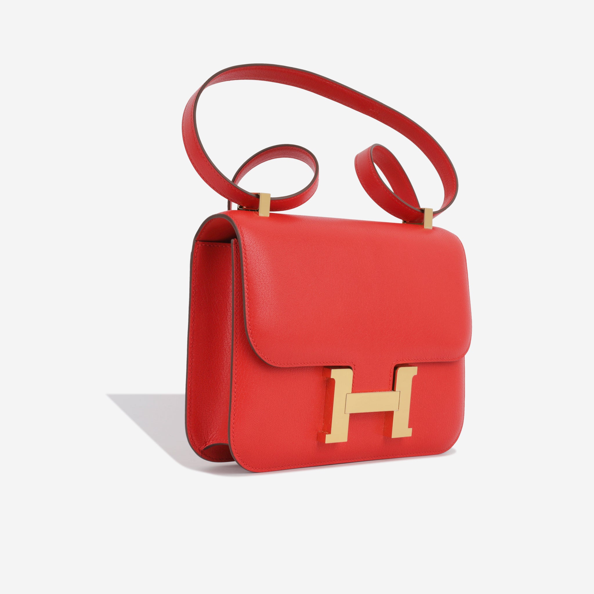 Hermès - Constance 24 - Rouge De Coeur Chèvre - GHW - Brand New