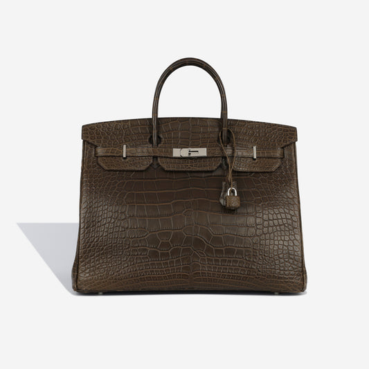 Birkin 40 - Havane Matte Croc