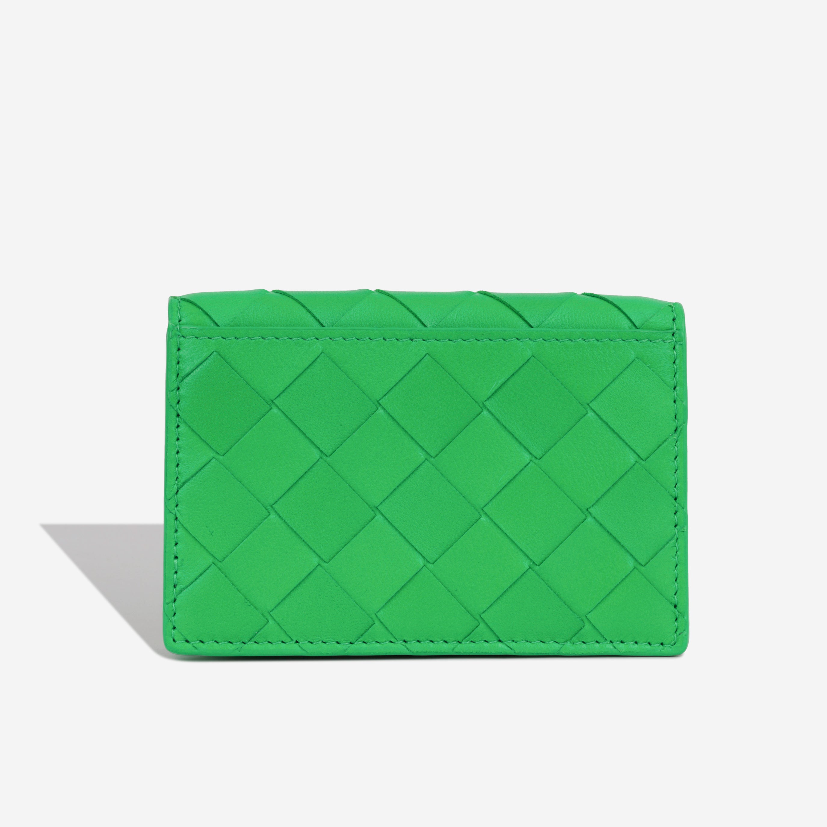 Bottega Veneta - Intrecciato Card Case - Green - Unused – Bagista