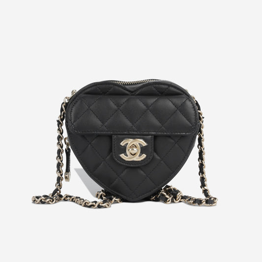 Small Heart Bag - Black