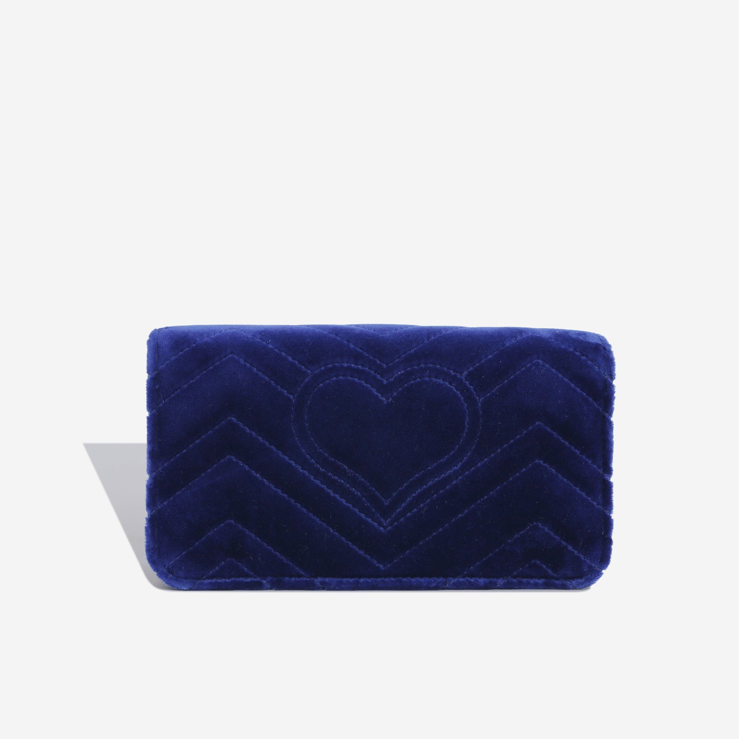 Mini Velvet Chevron Flap