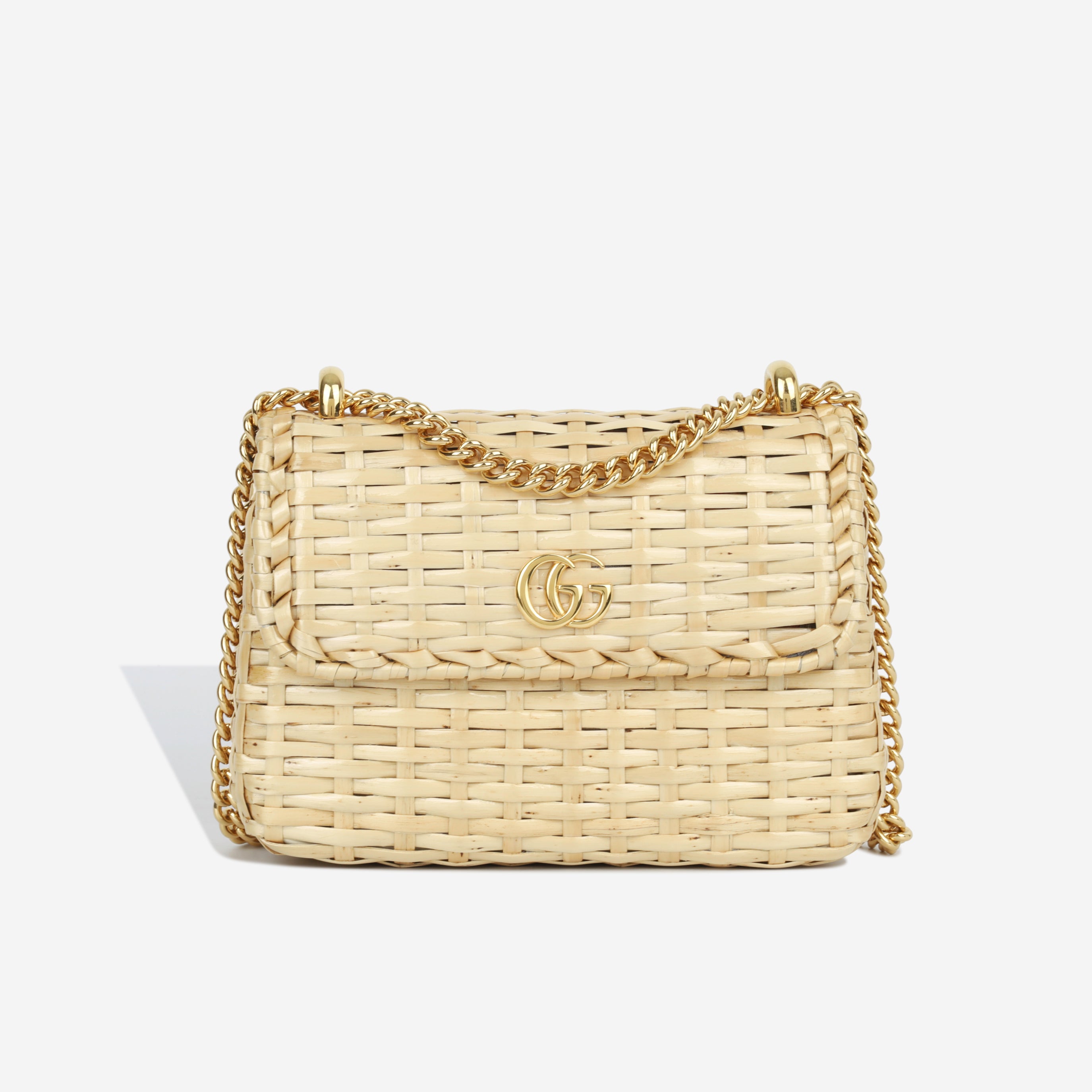 Gecci Line Gucci - Mini Linea Cestino - Beige Wicker - GHW - Immaculate – Bagista