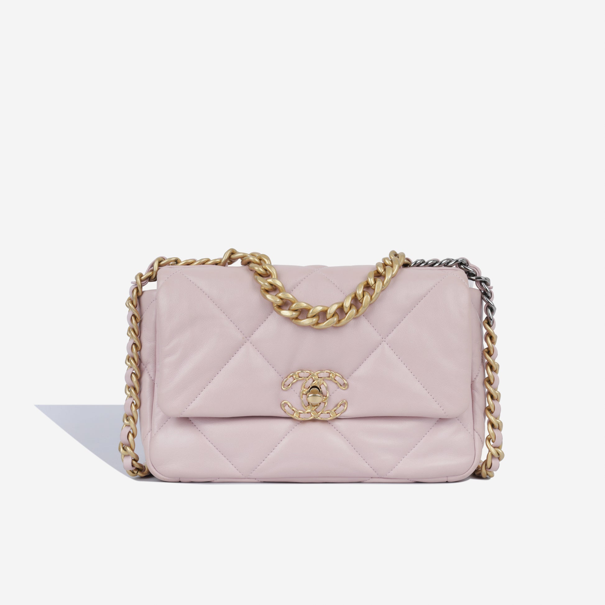 Chanel Chanel 19 Flap Bag Small Baby Pink Goatskin Pre