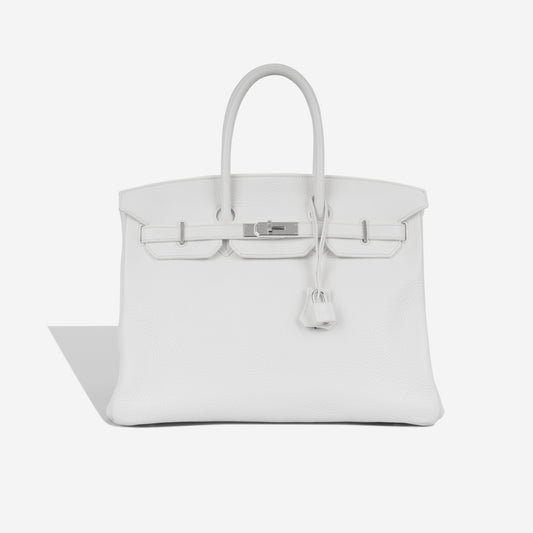 Birkin 35 - Blanc Clemence