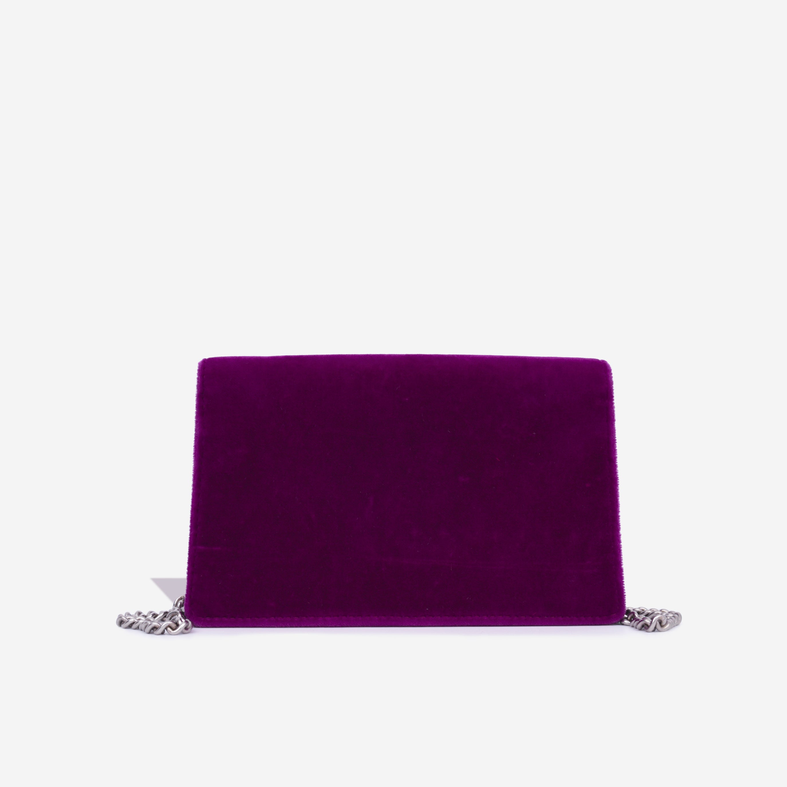 Gucci - Dionysus GG Super Mini Bag - Purple Velvet- Pre-Loved
