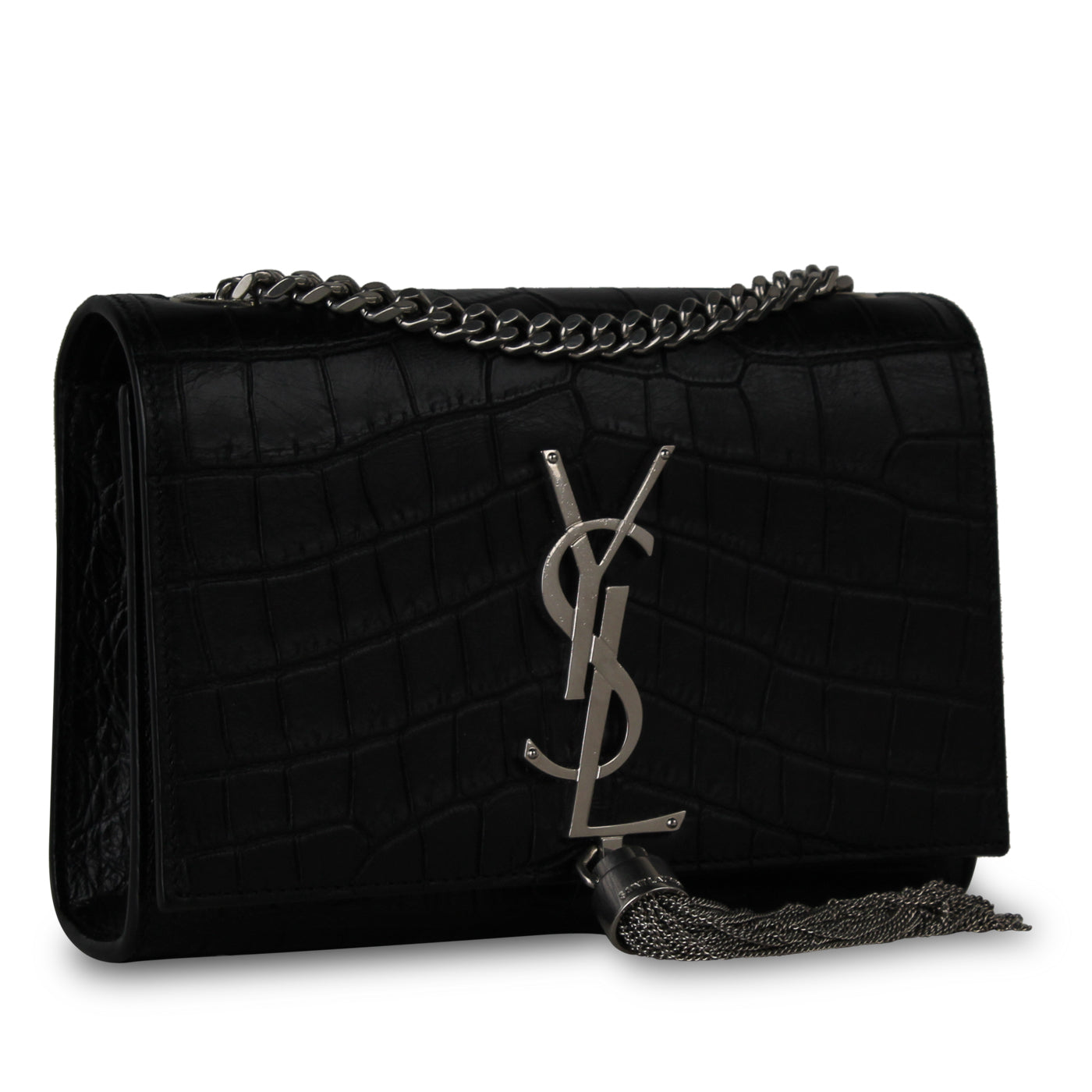 Kate Tassel Bag - Croc Embossed