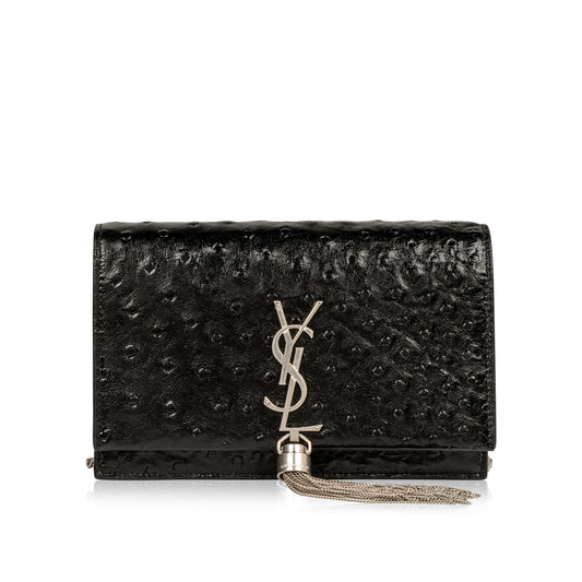 Small Kate Tassel Bag - Faux Ostrich