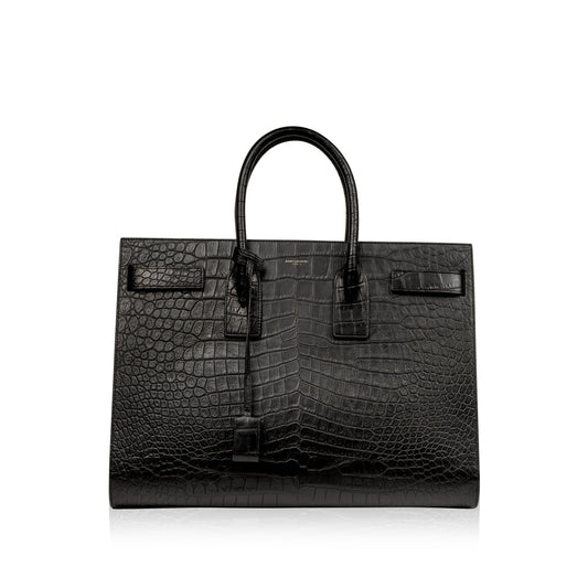 Large Sac De Jour - Croc Embossed